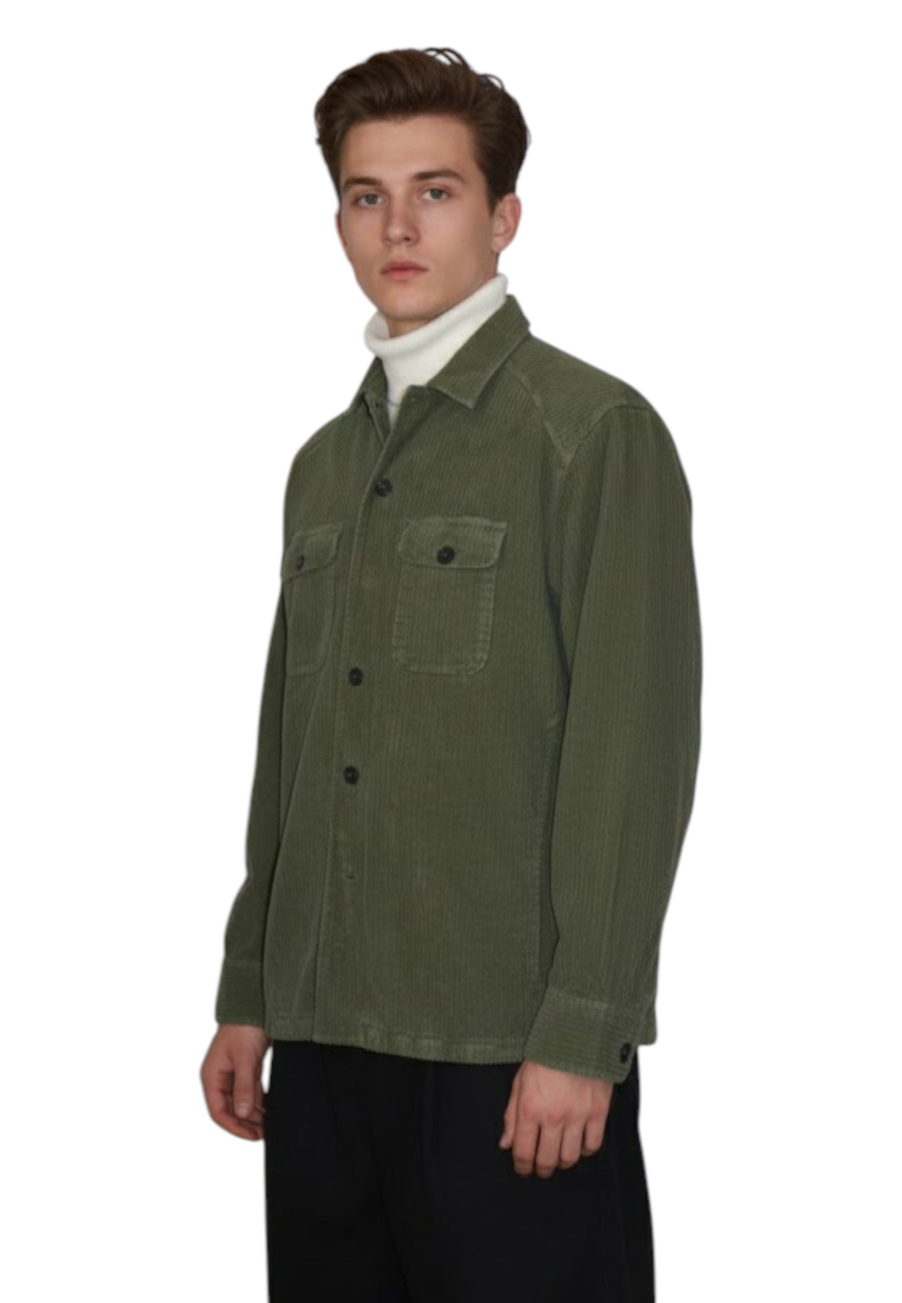 CAMICIE MANICA LUNGA Verde Grigio