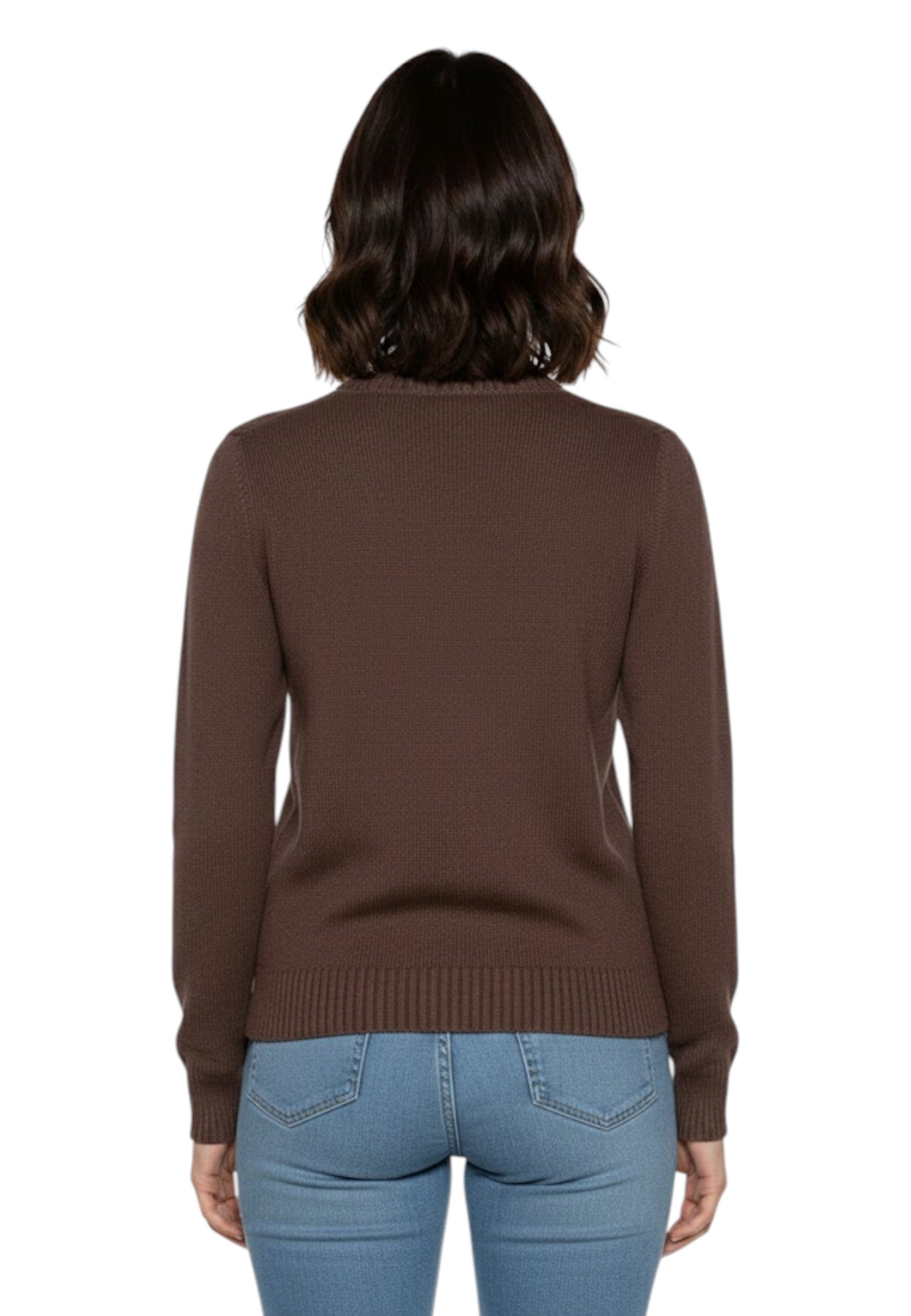 GIROCOLLO MANICA LUNGA Marrone Gran Sasso