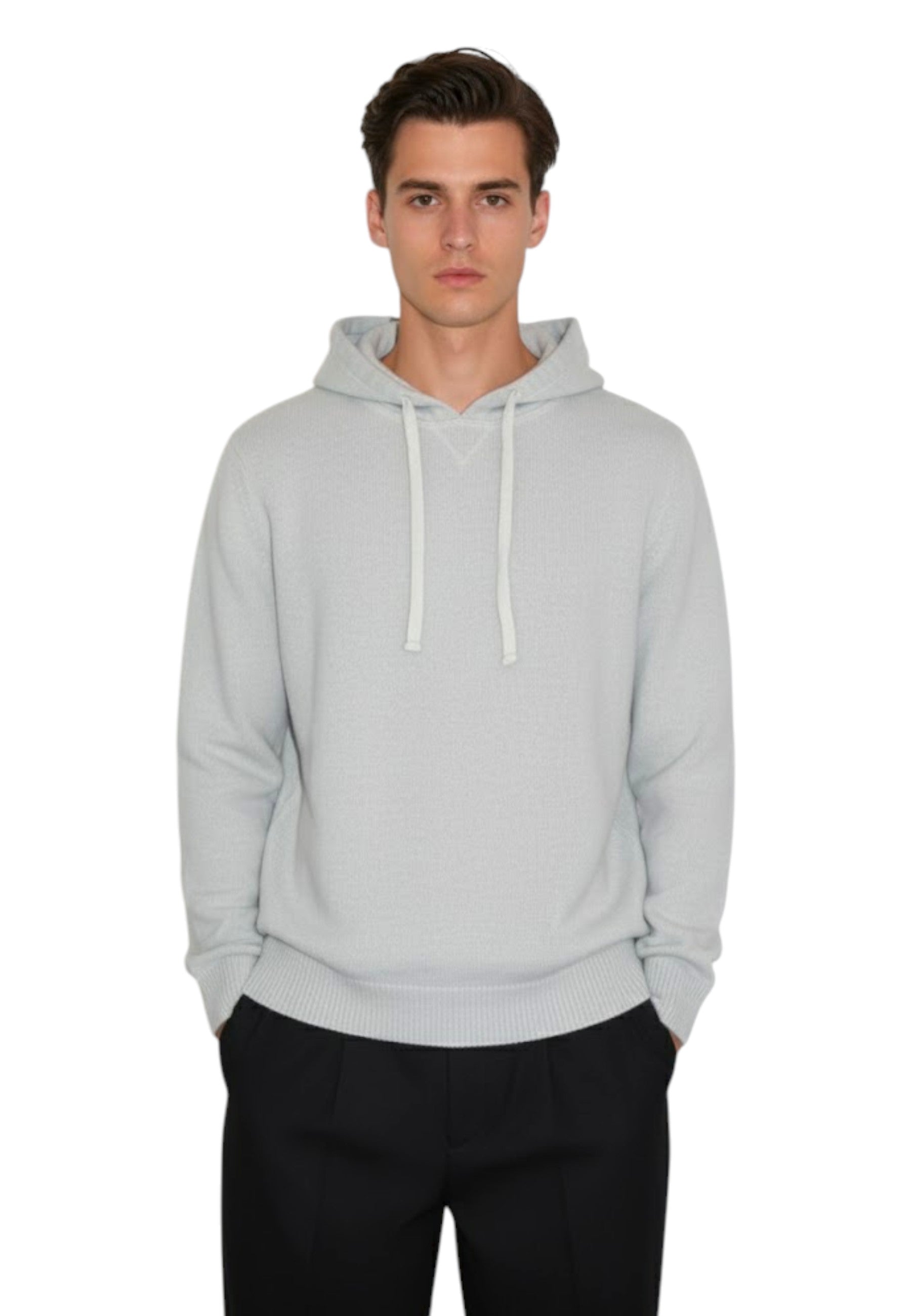 MAGLIE CON CAPPUCCIO Grigio Outfit