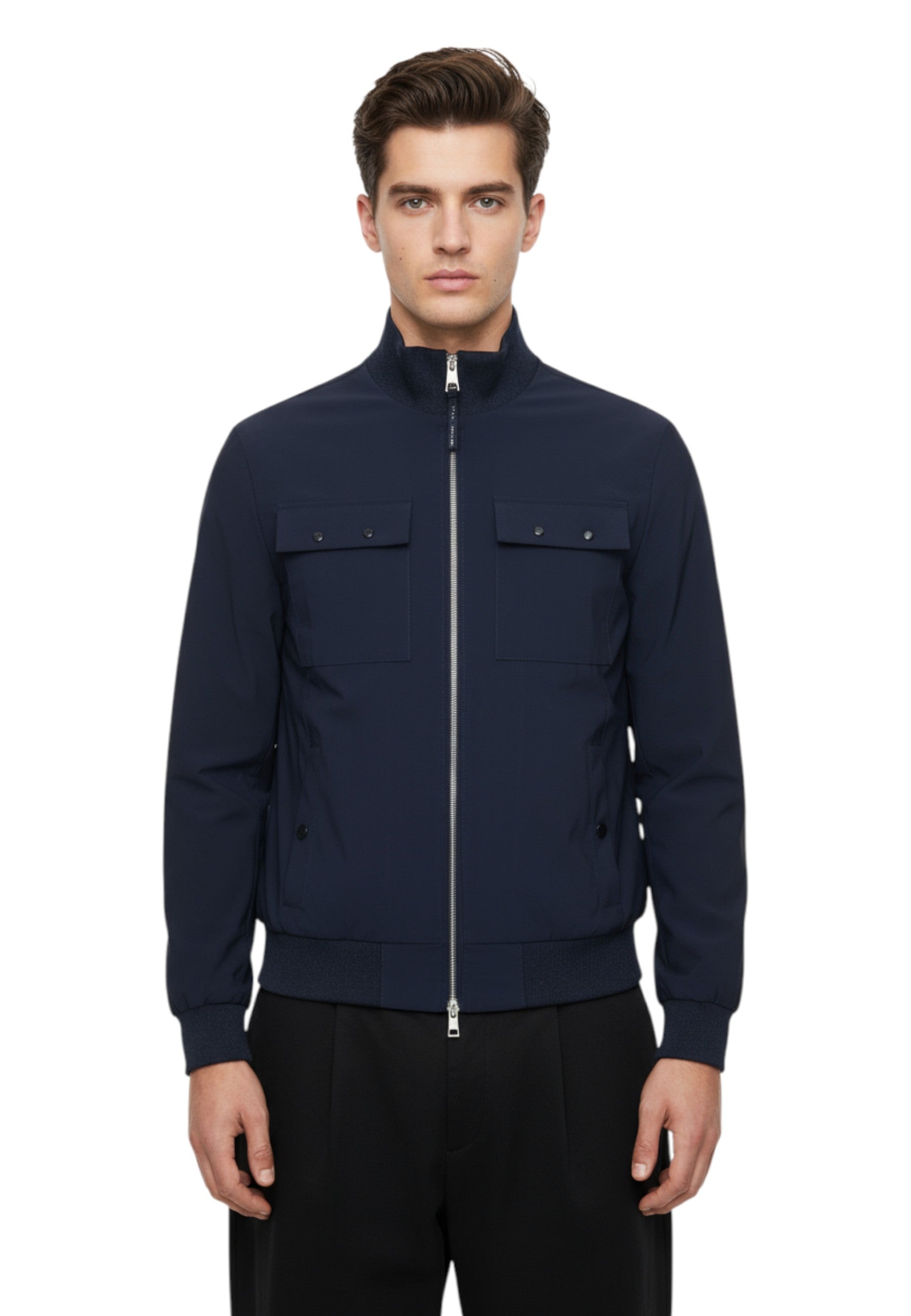 FELPA A GIROCOLLO Blu Pmds