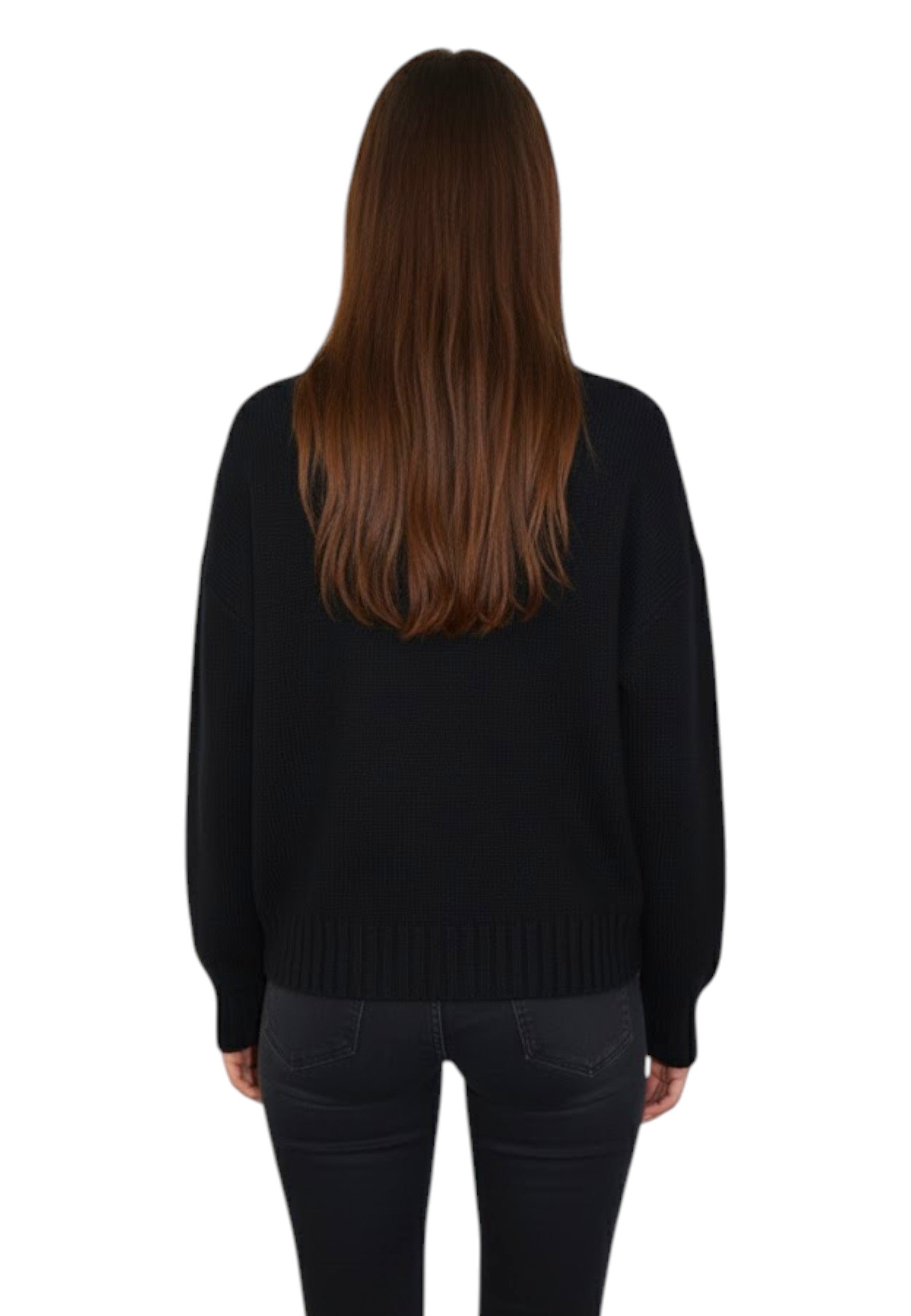 GIROCOLLO MANICA LUNGA Nero Solotre