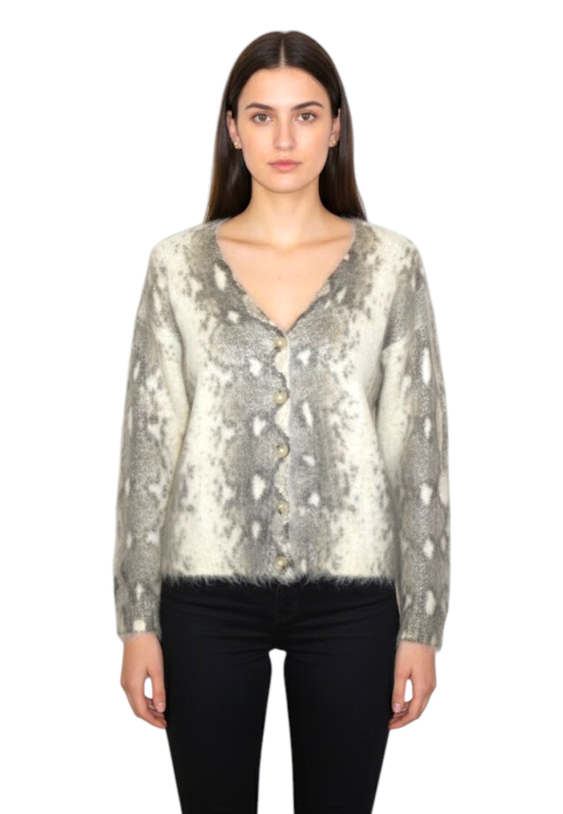 MAGLIE A V Grigio Solotre