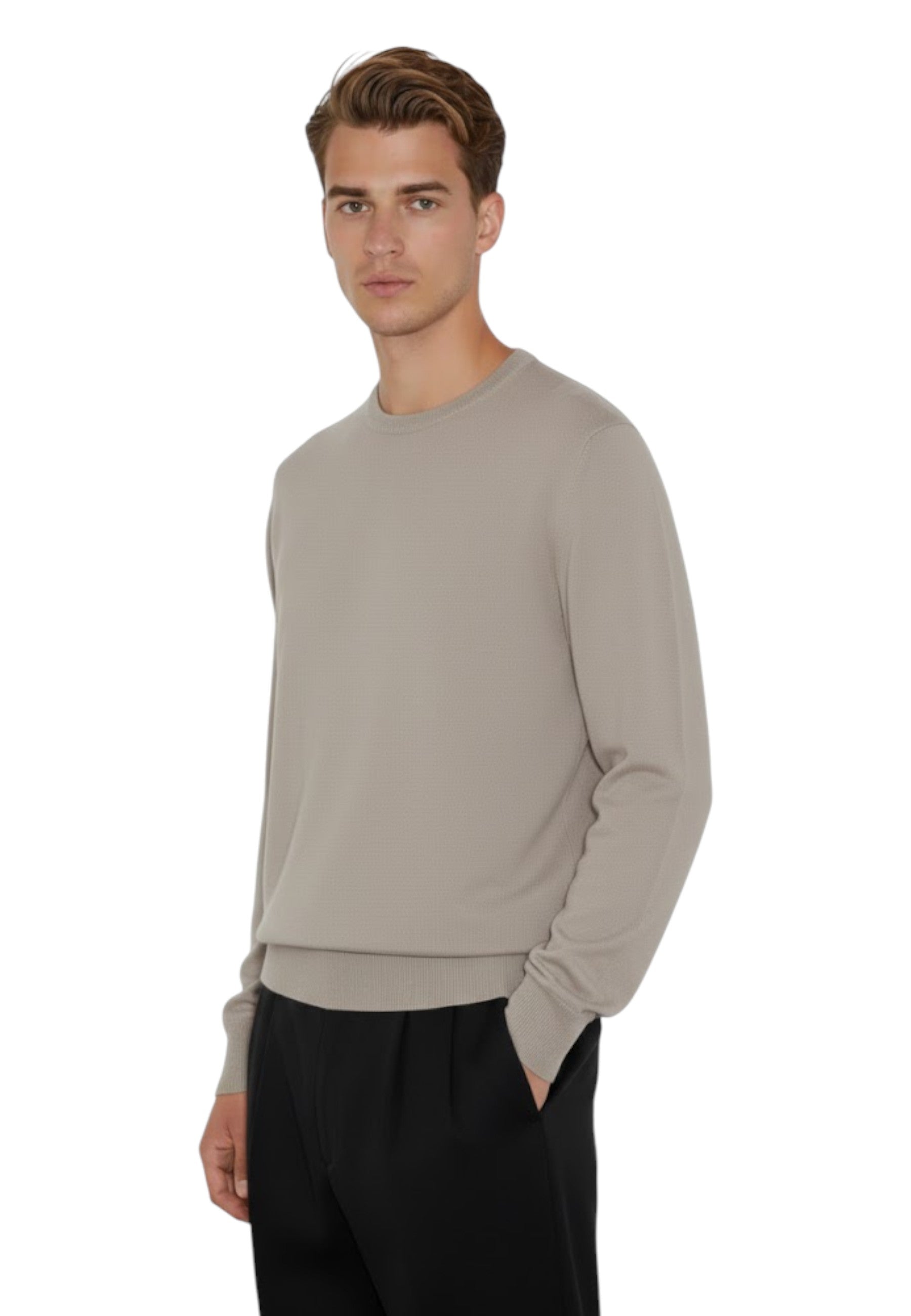 GIROCOLLO MANICA LUNGA Beige Della Spiga