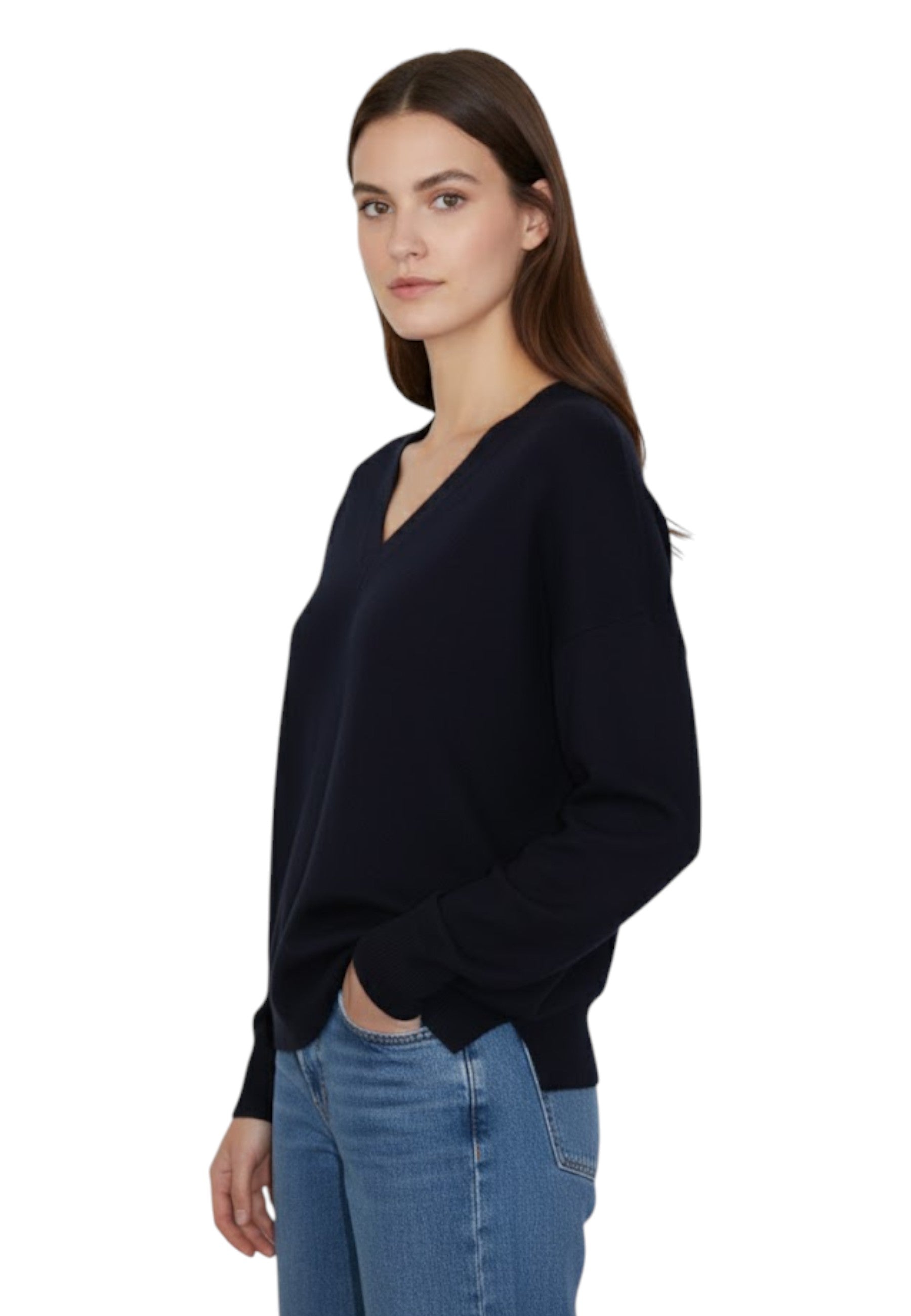 MAGLIE A V Blu Della Spiga