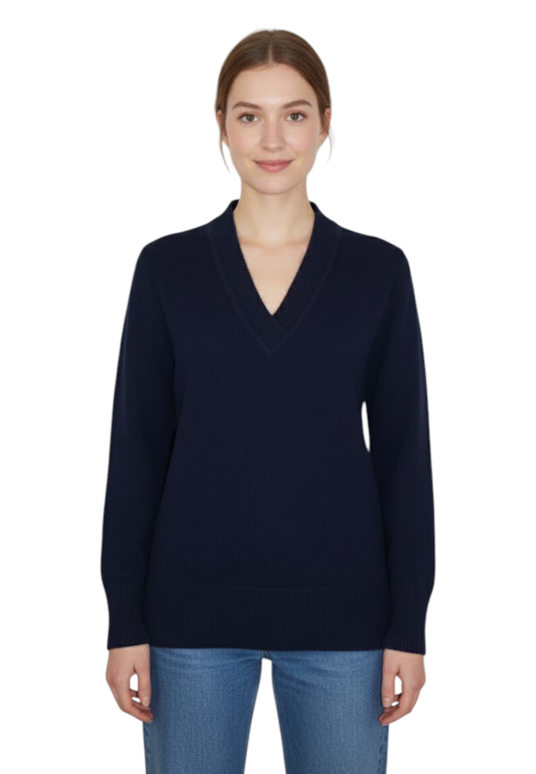MAGLIE A V Blu Hekla & Co