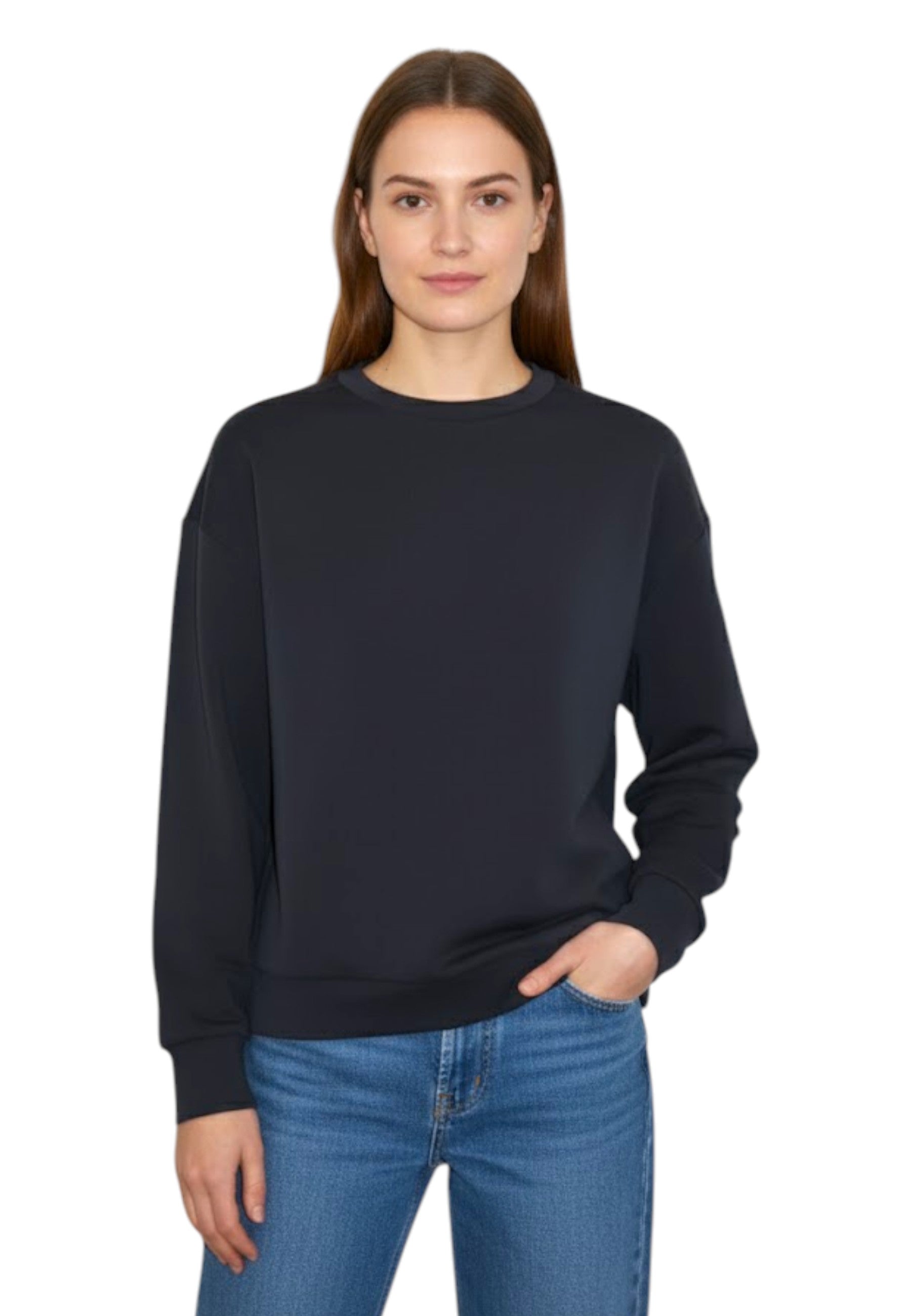 FELPA A GIROCOLLO Nero Woc