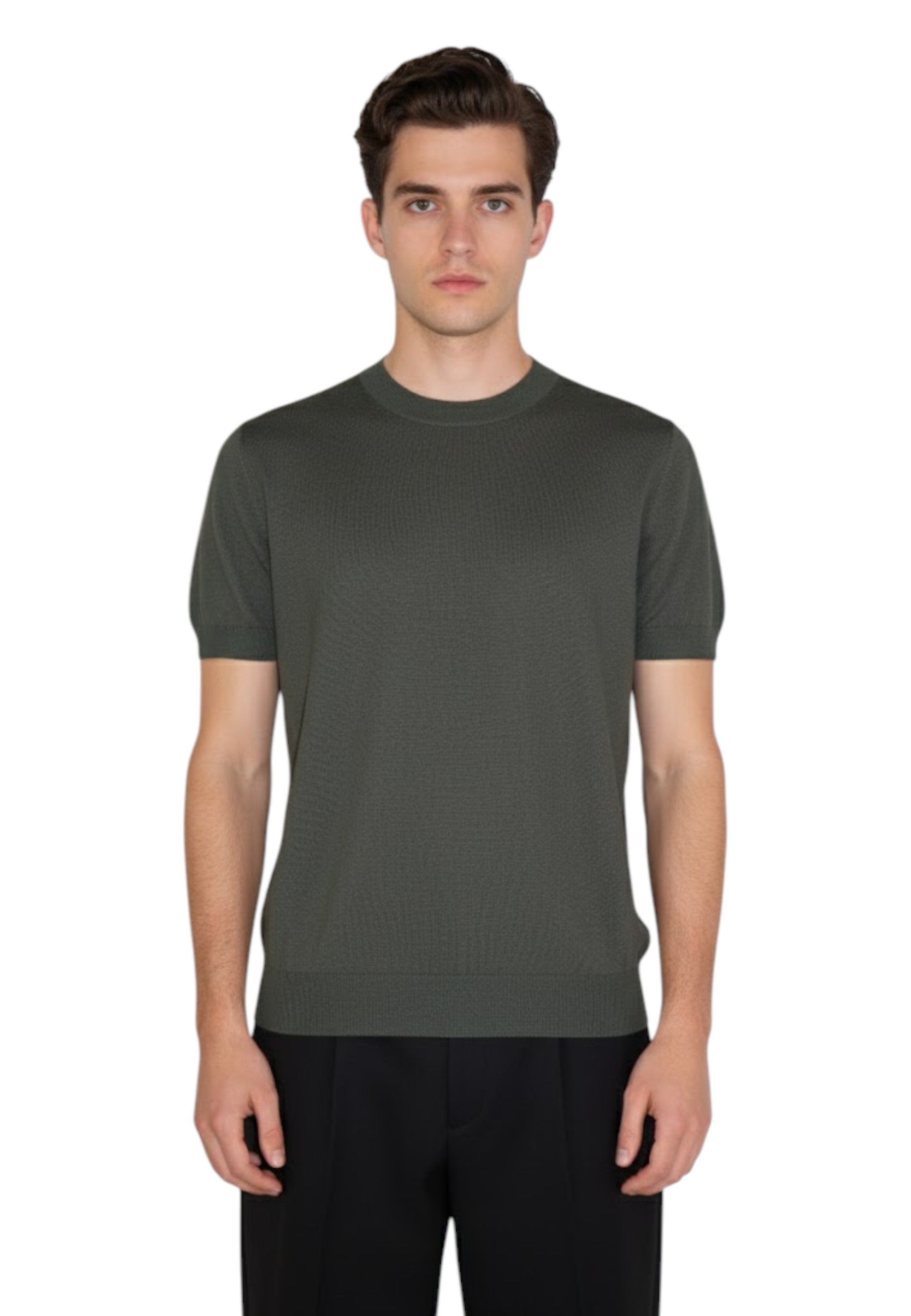 GIROCOLLO MANICA CORTA Verde Jean Paul