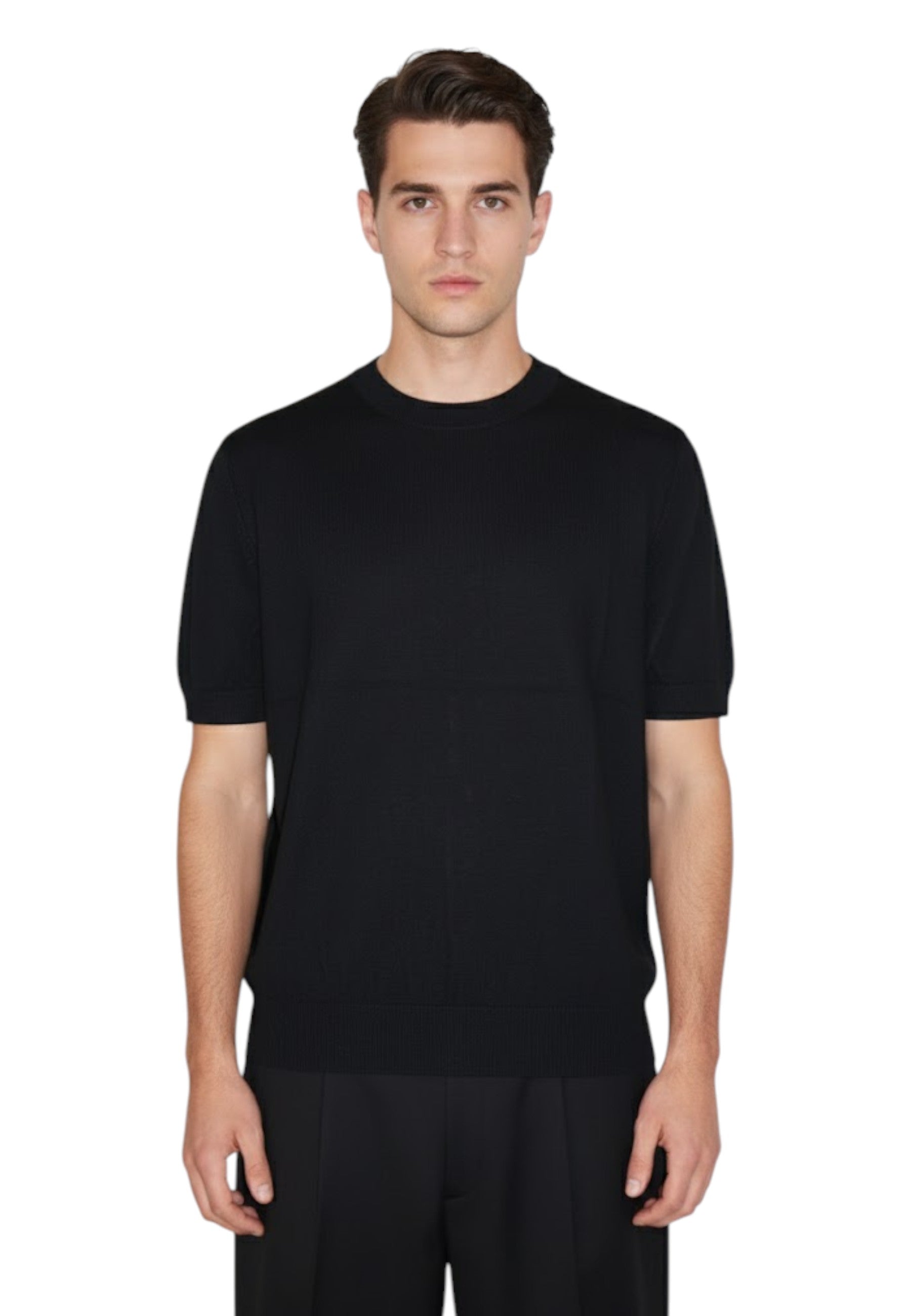 GIROCOLLO MANICA CORTA Nero Jean Paul