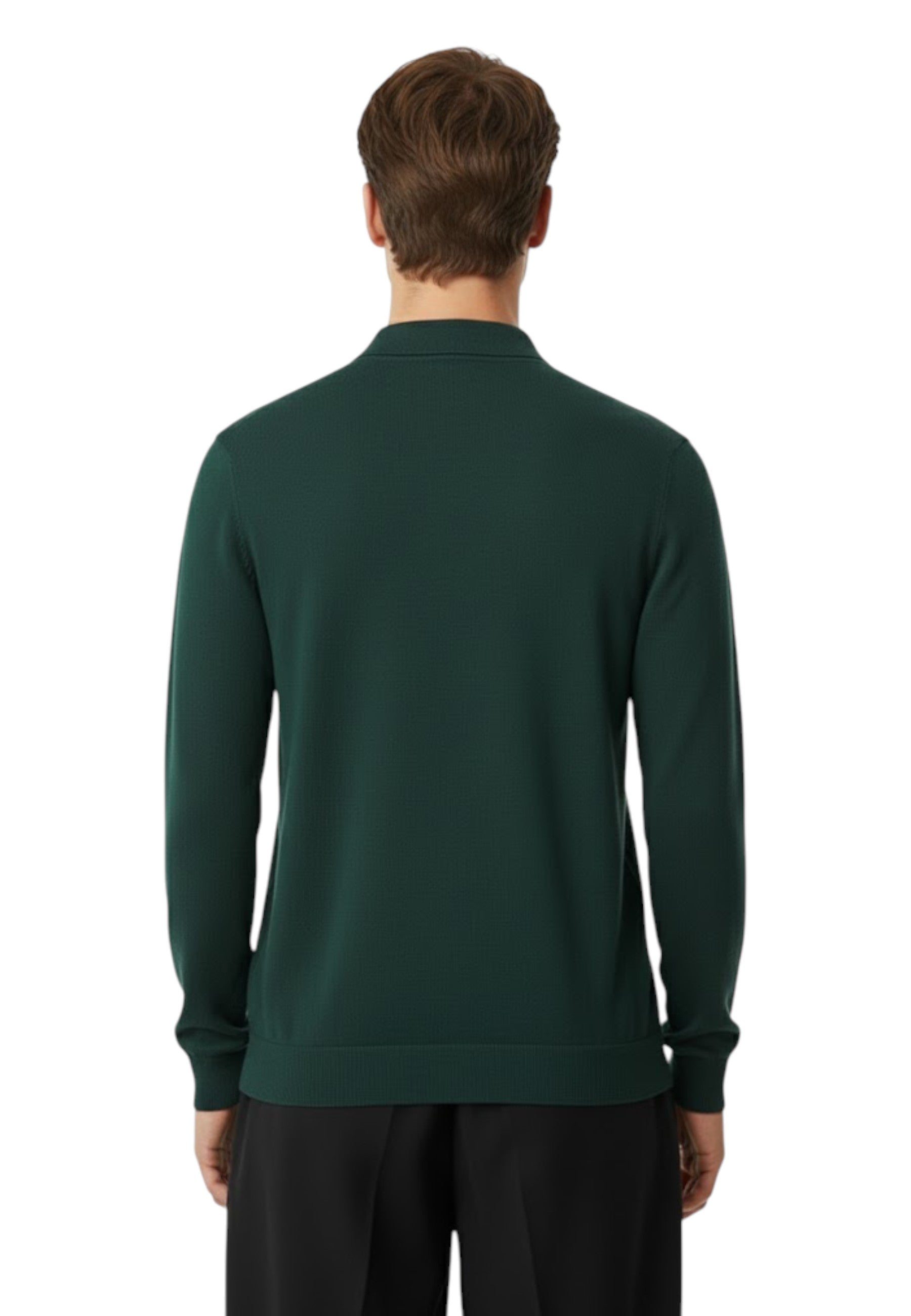 POLO A MANICA LUNGA Verde Jean Paul