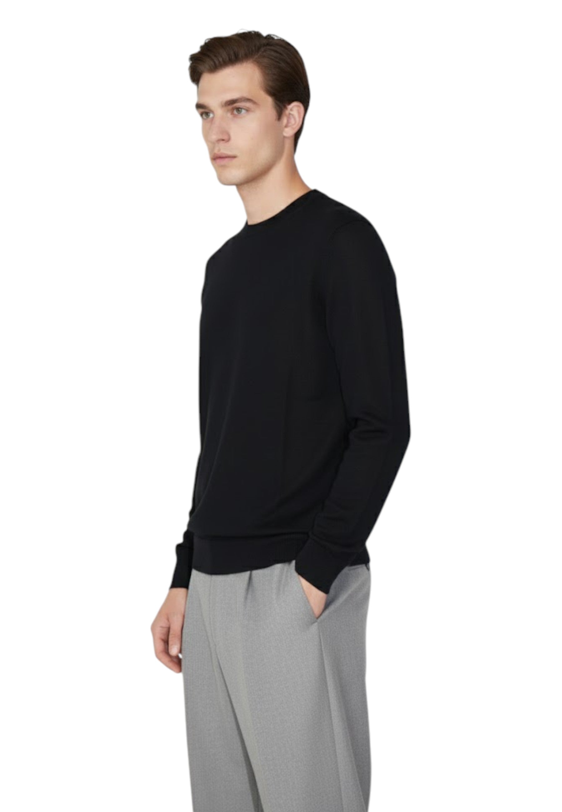 GIROCOLLO MANICA LUNGA Nero Jean Paul