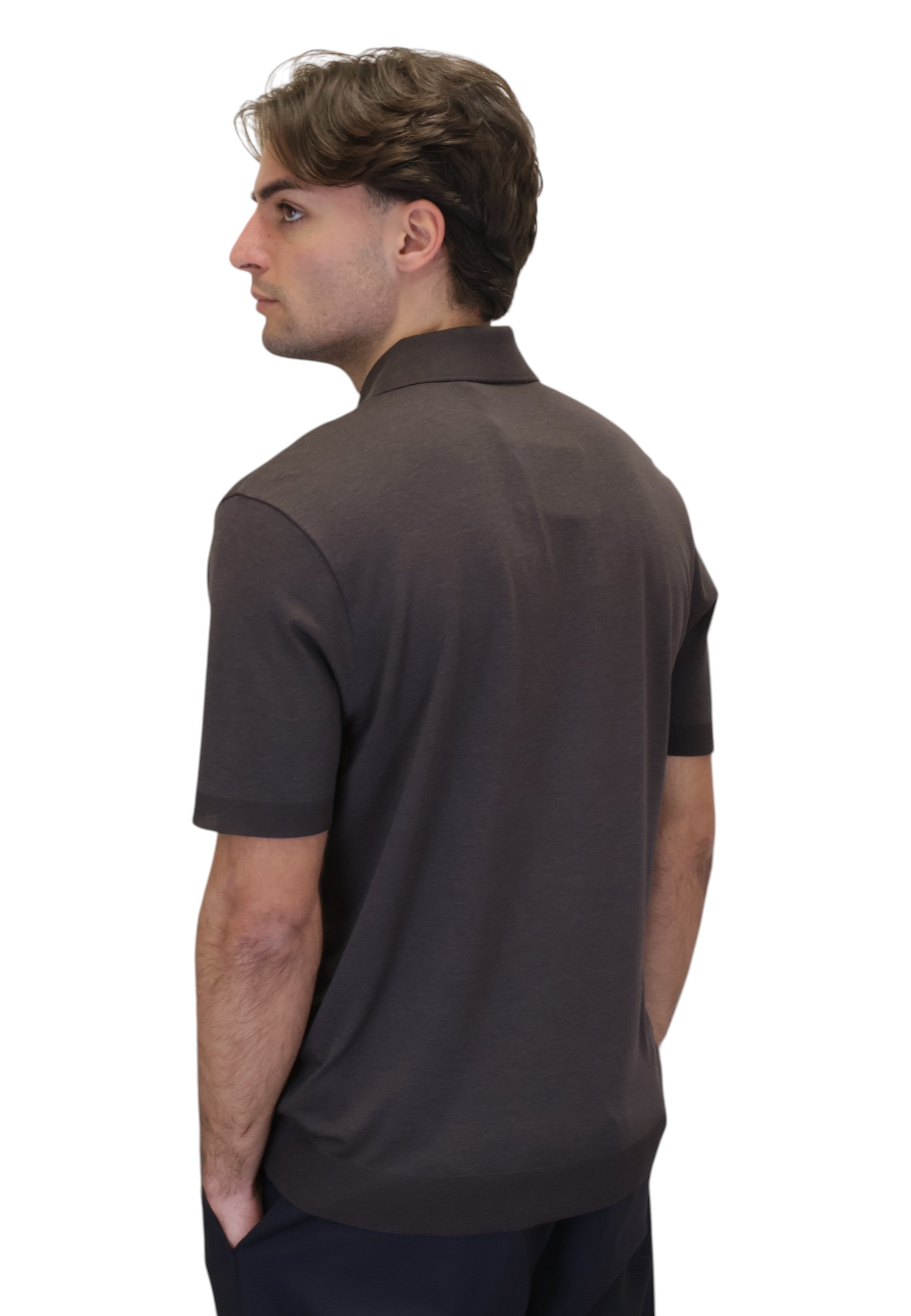 POLO A MANICA CORTA Marrone Altea