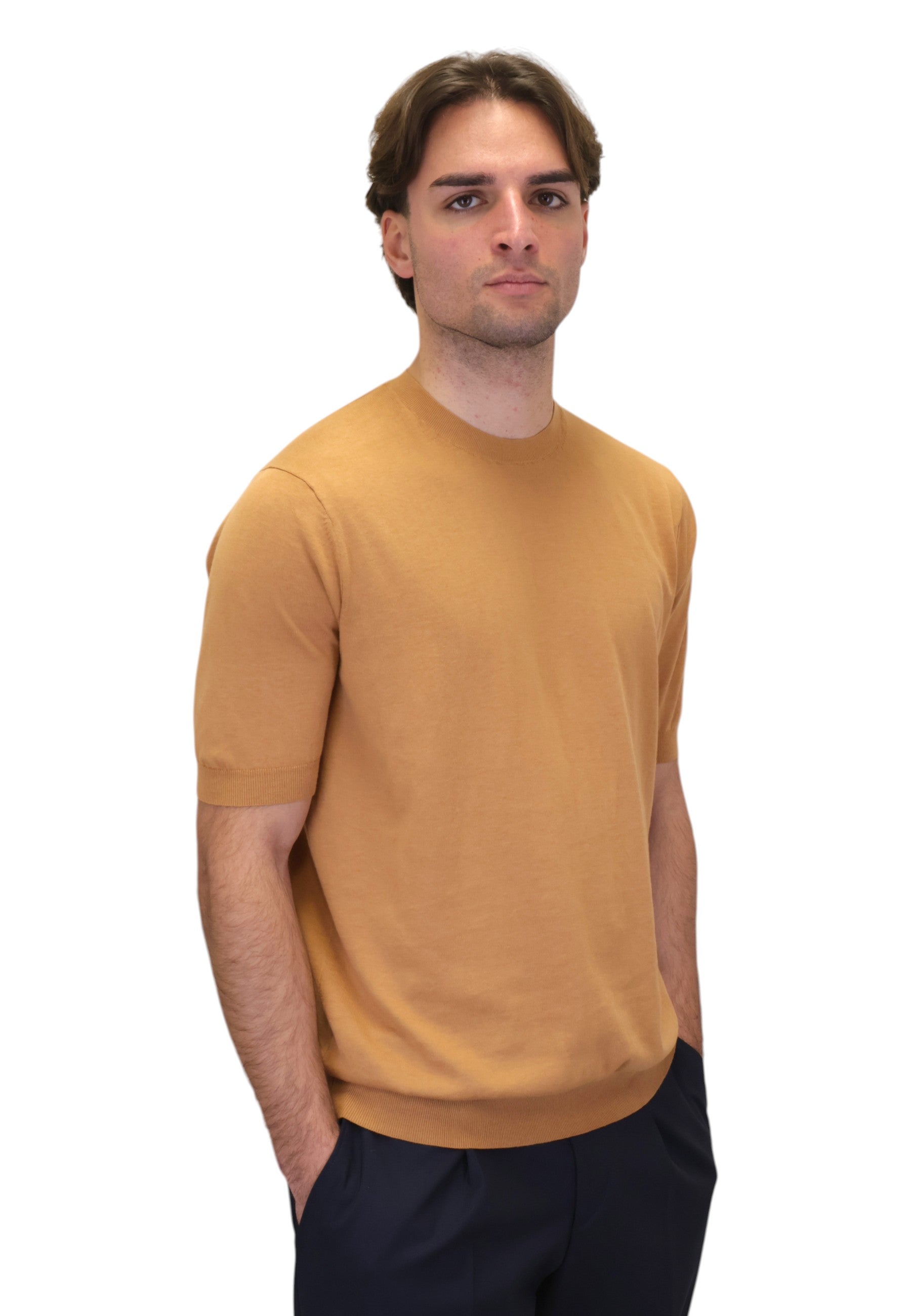 GIROCOLLO MANICA CORTA Beige Altea