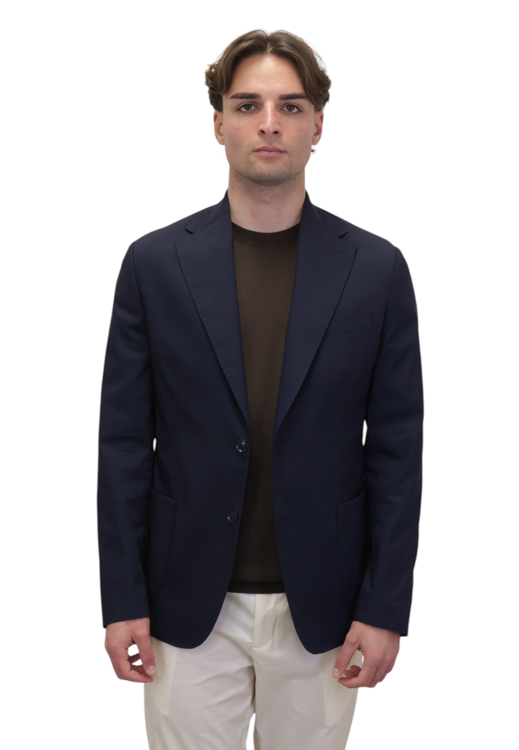 BLAZER MONOPETTO Blu Bottega Marchigiana