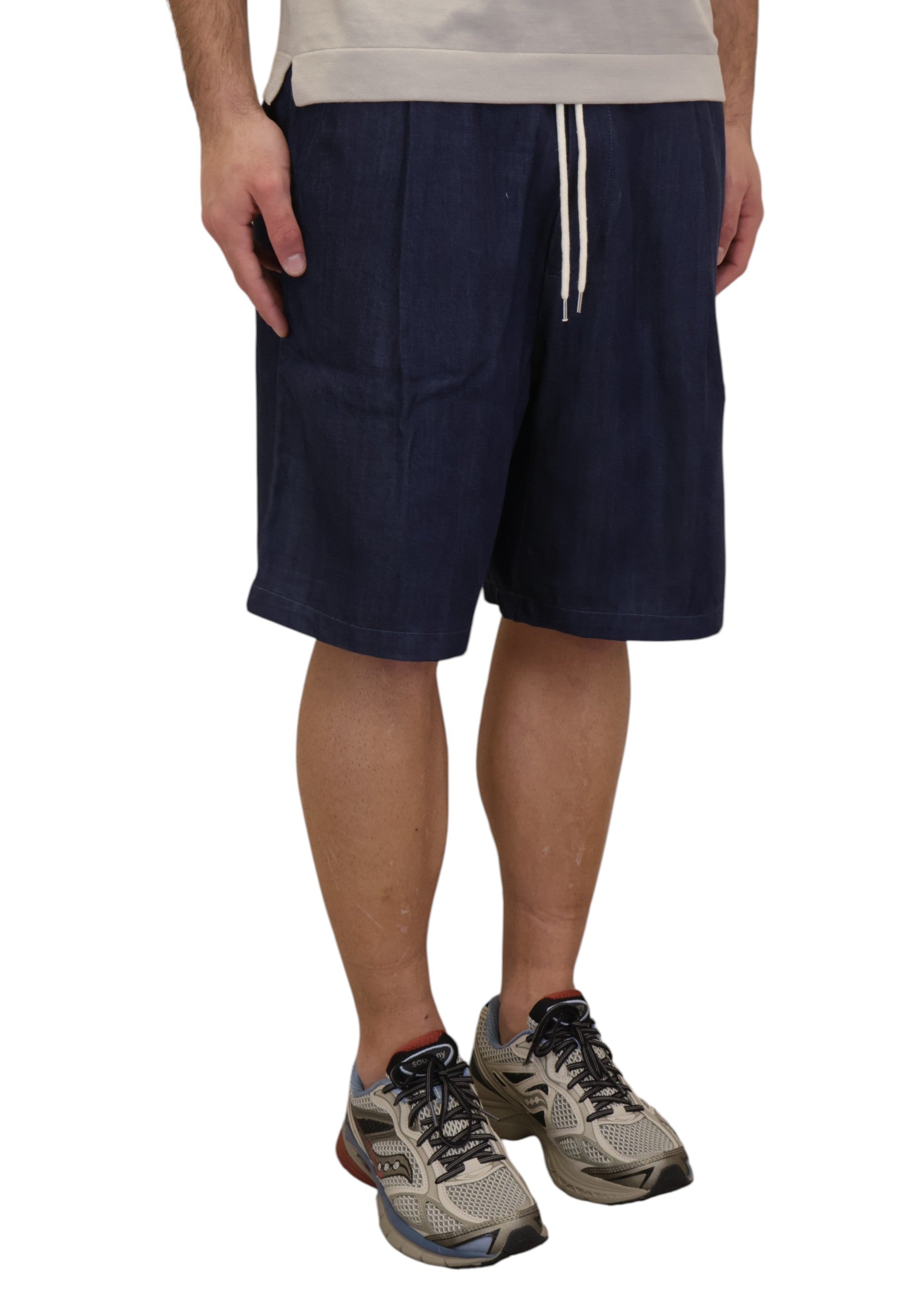 BERMUDA TASCA A FILO Blu Woc