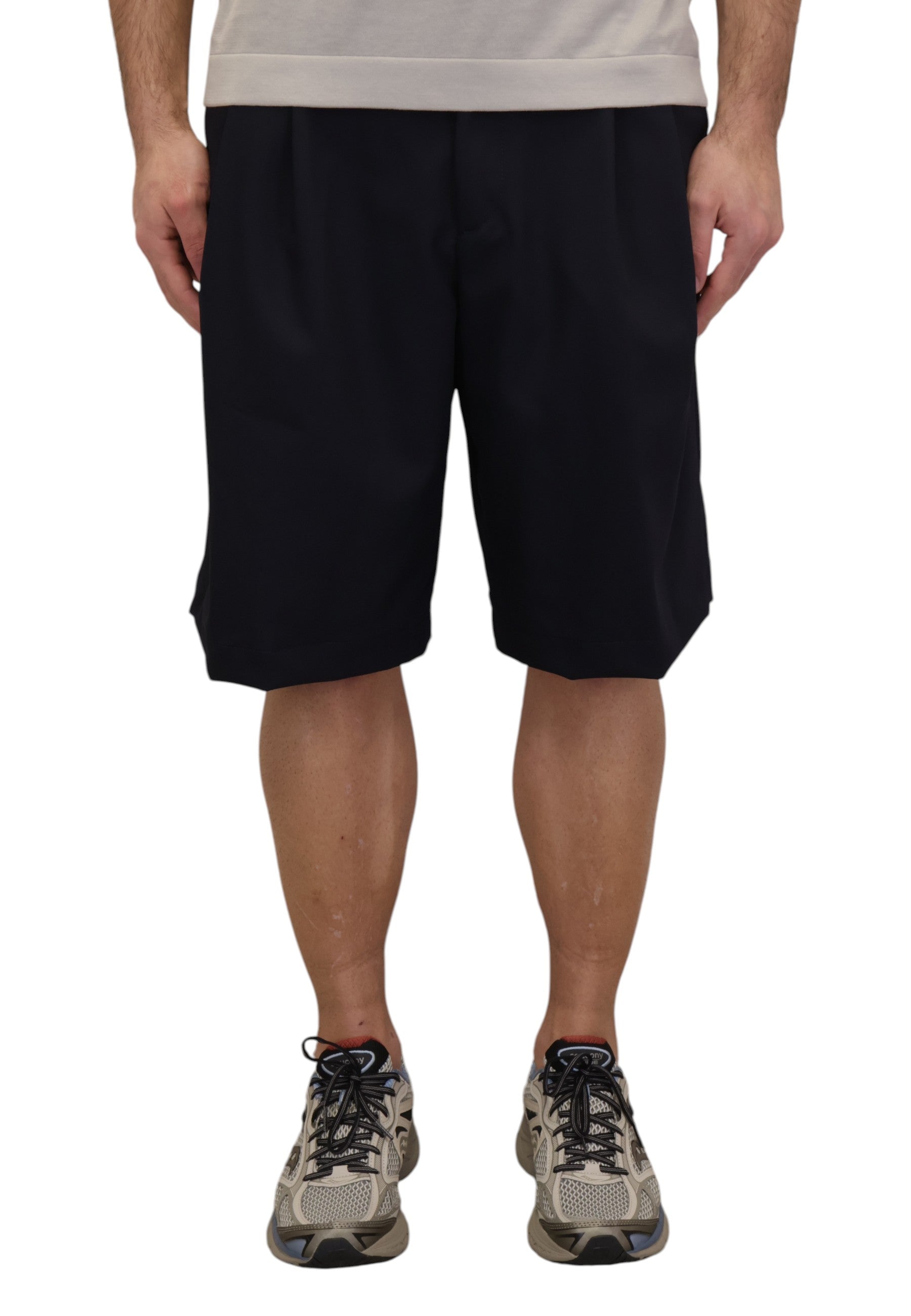 BERMUDA TASCA A FILO Blu Woc