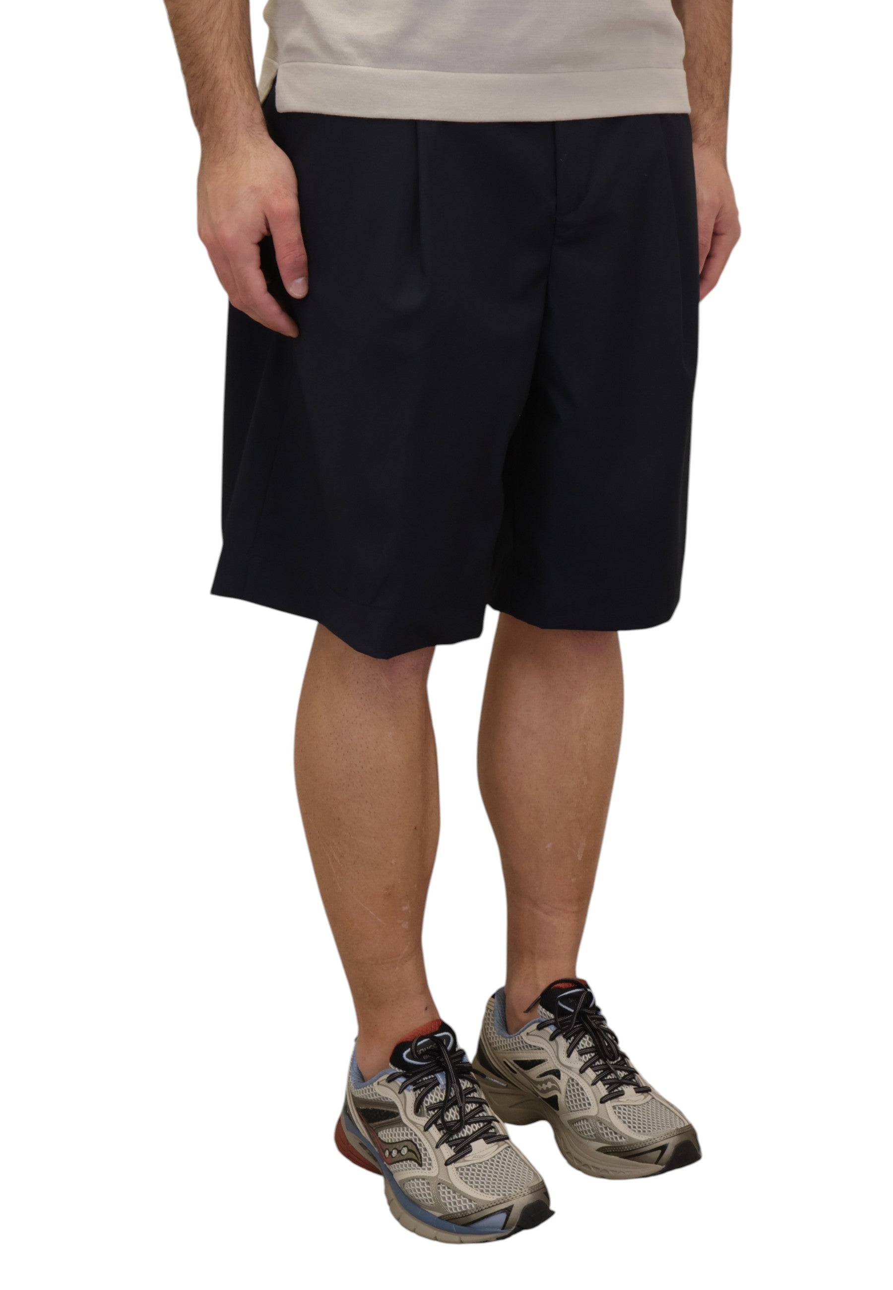 BERMUDA TASCA A FILO Blu Woc