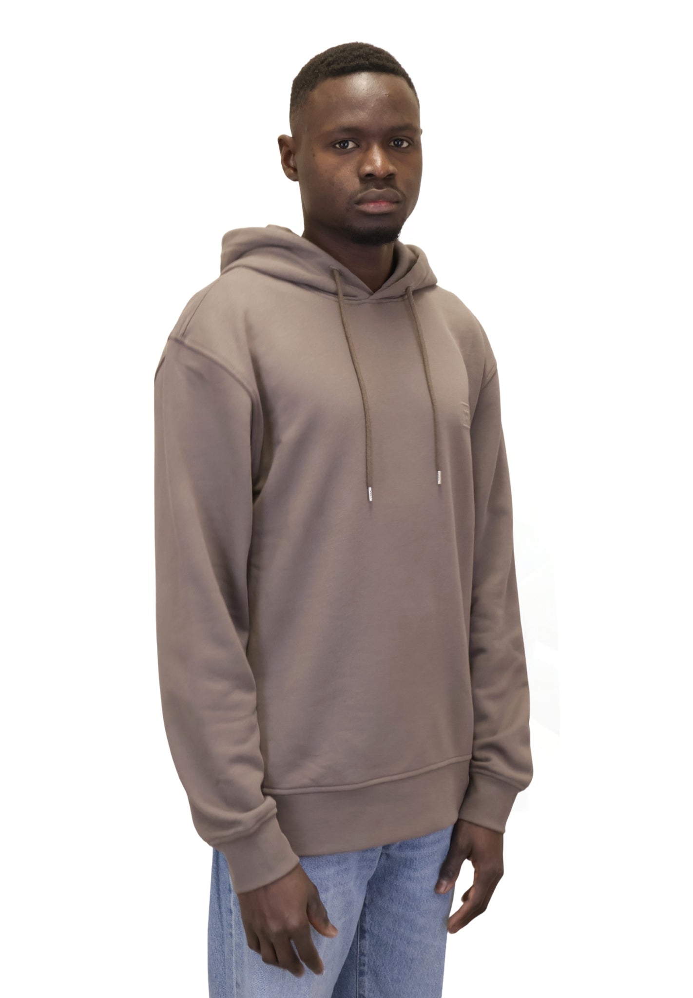 FELPE CON CAPPUCCIO Marrone Woc