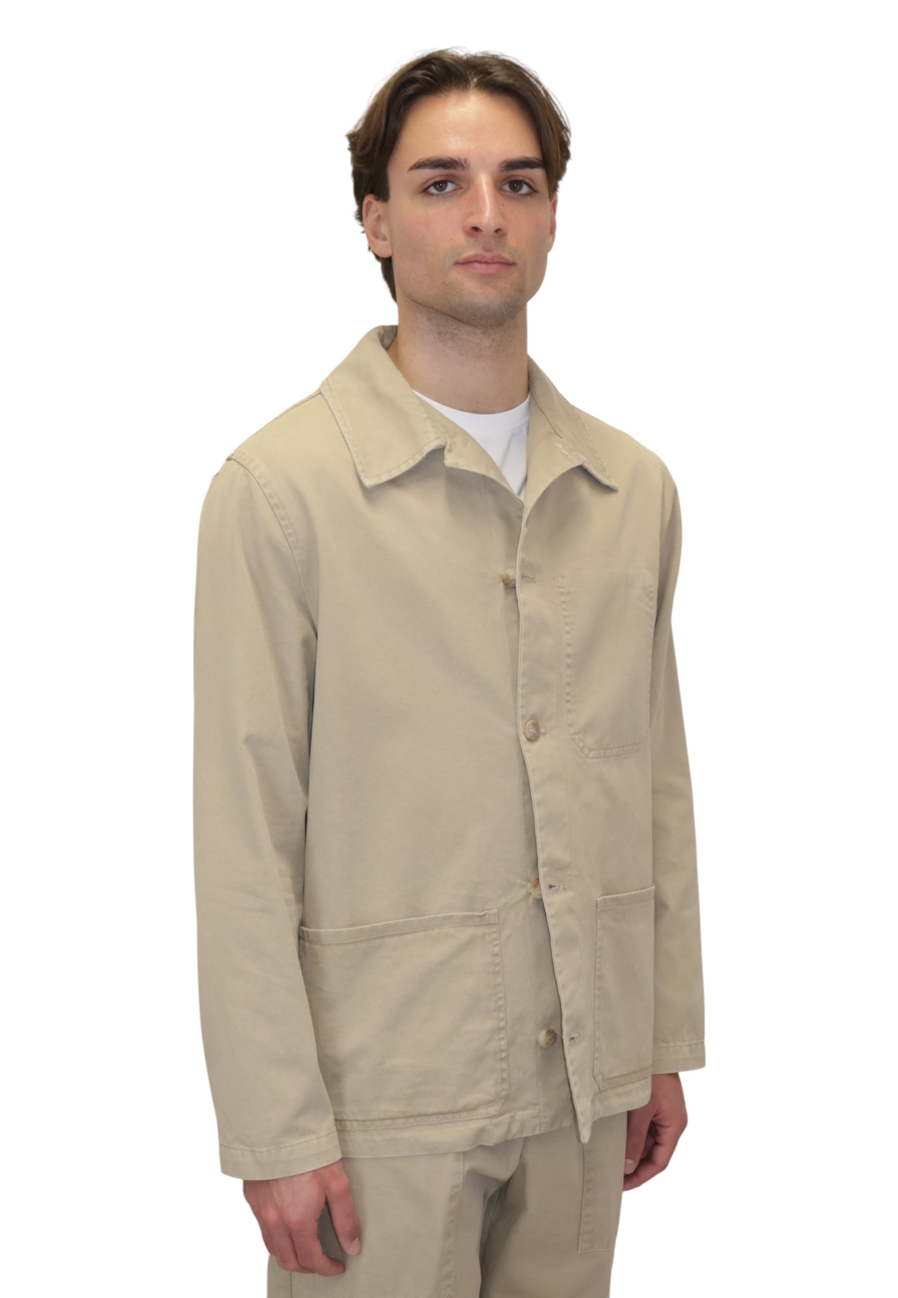 OVERSHIRT Beige White Sand