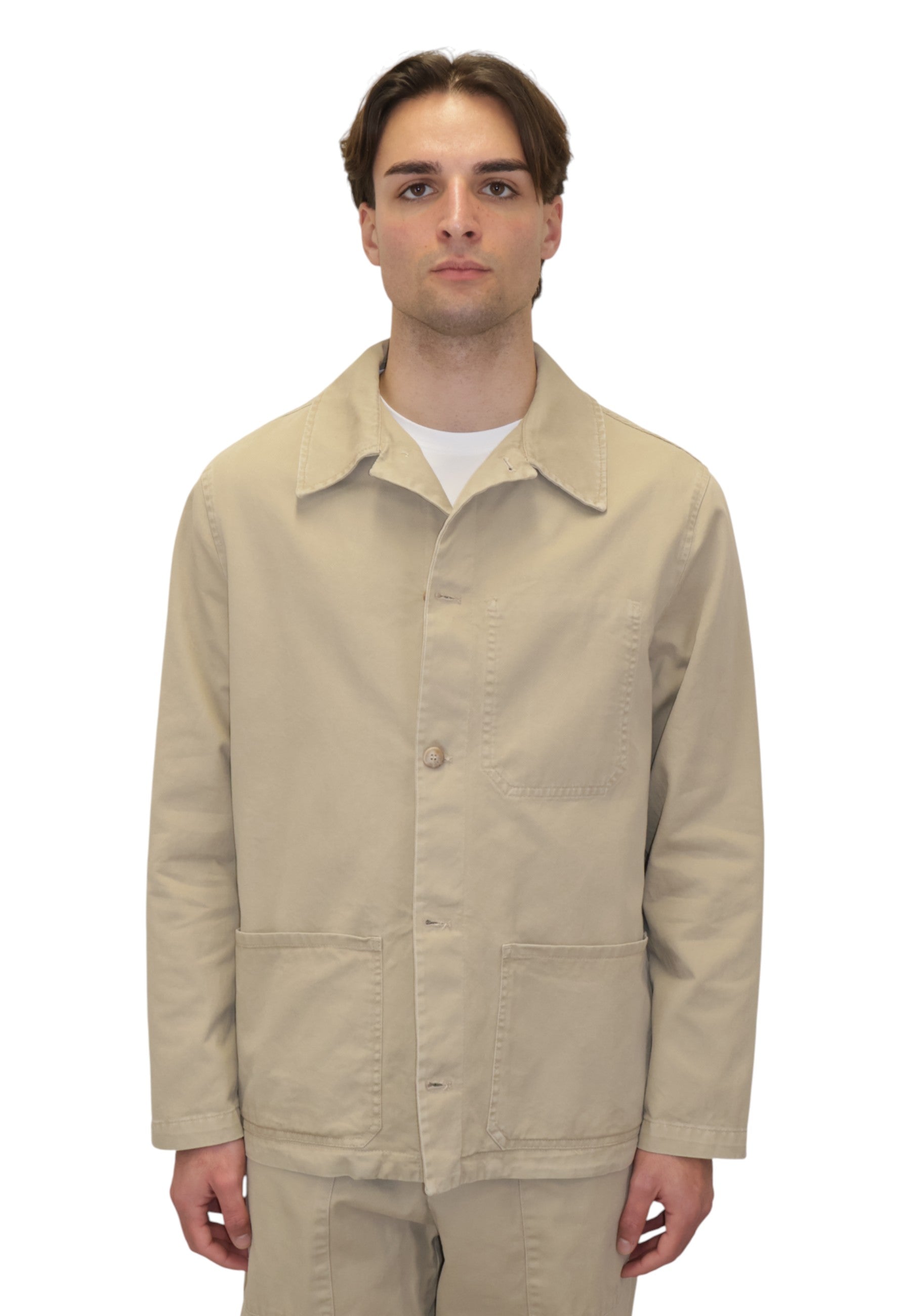 OVERSHIRT Beige White Sand