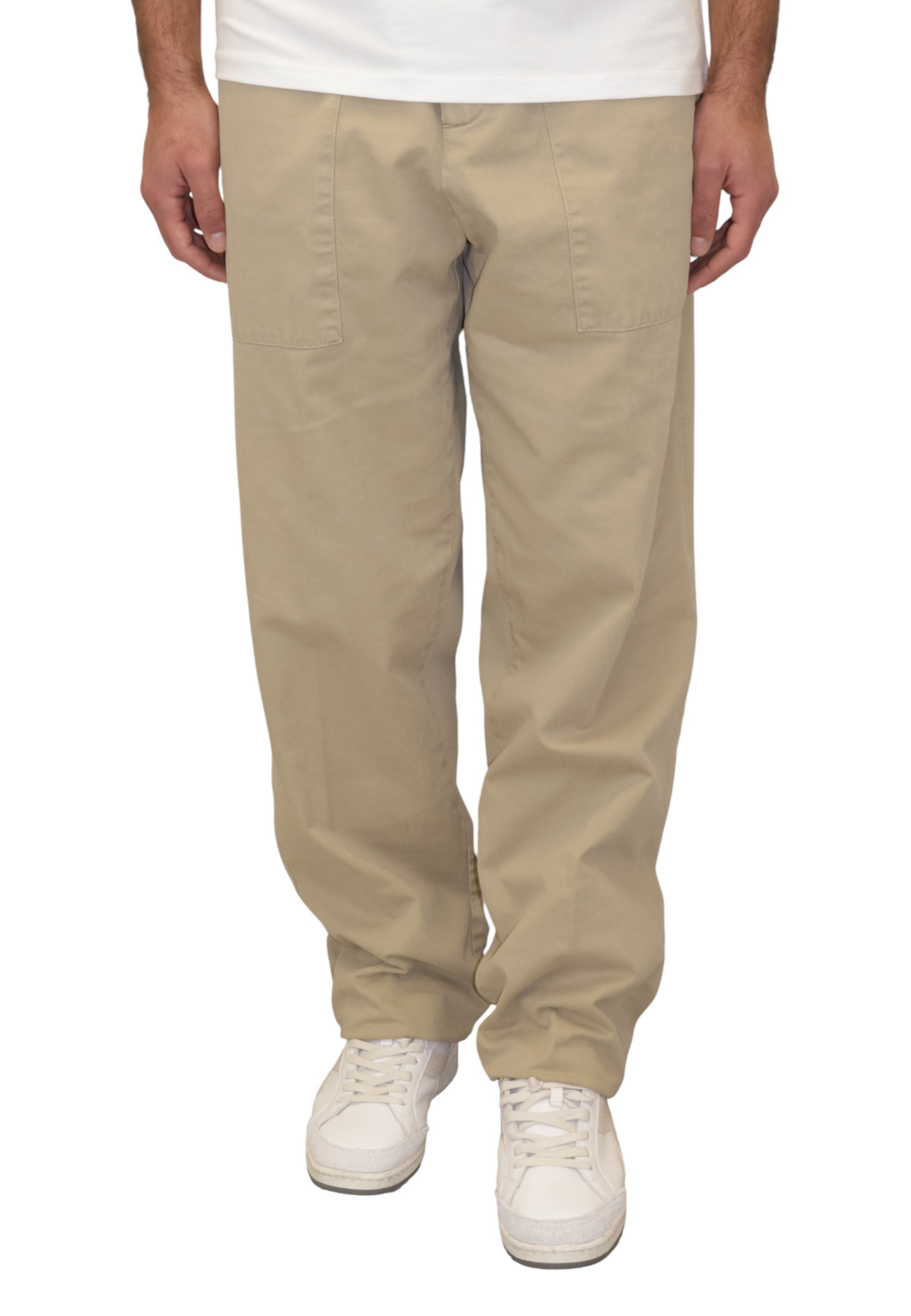 PANTALONI Beige White Sand