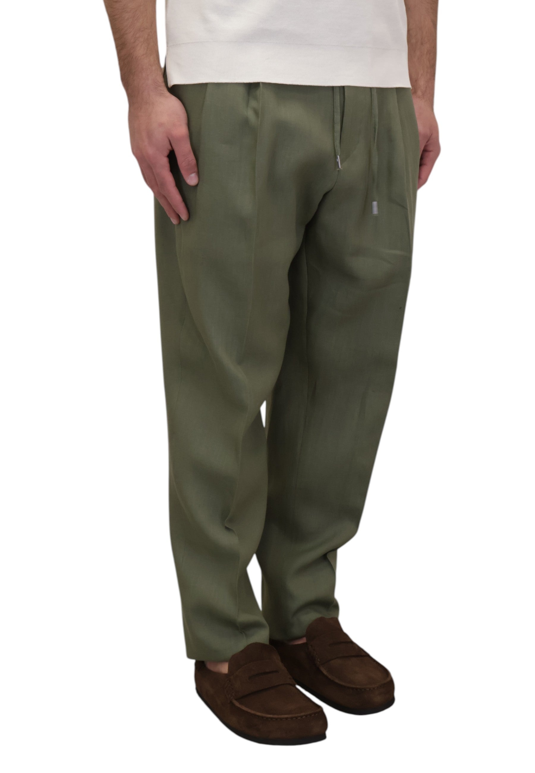 PANTALONI CON COULISSE Verde Be.able