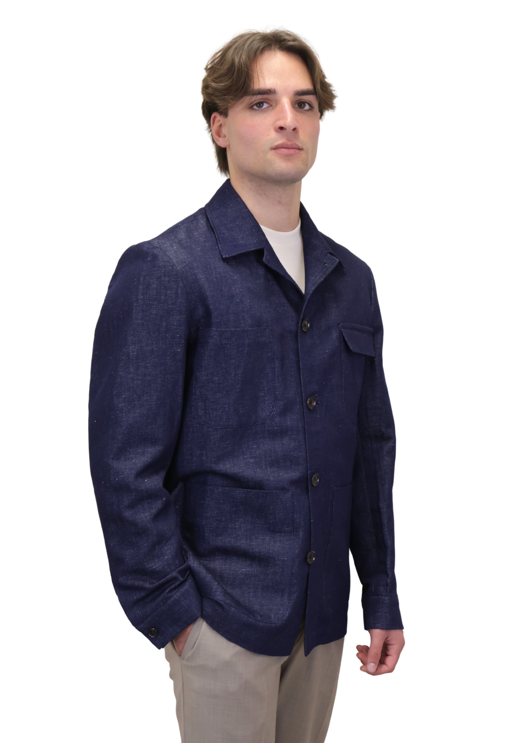 OVERSHIRT Blu Bollani Napoli