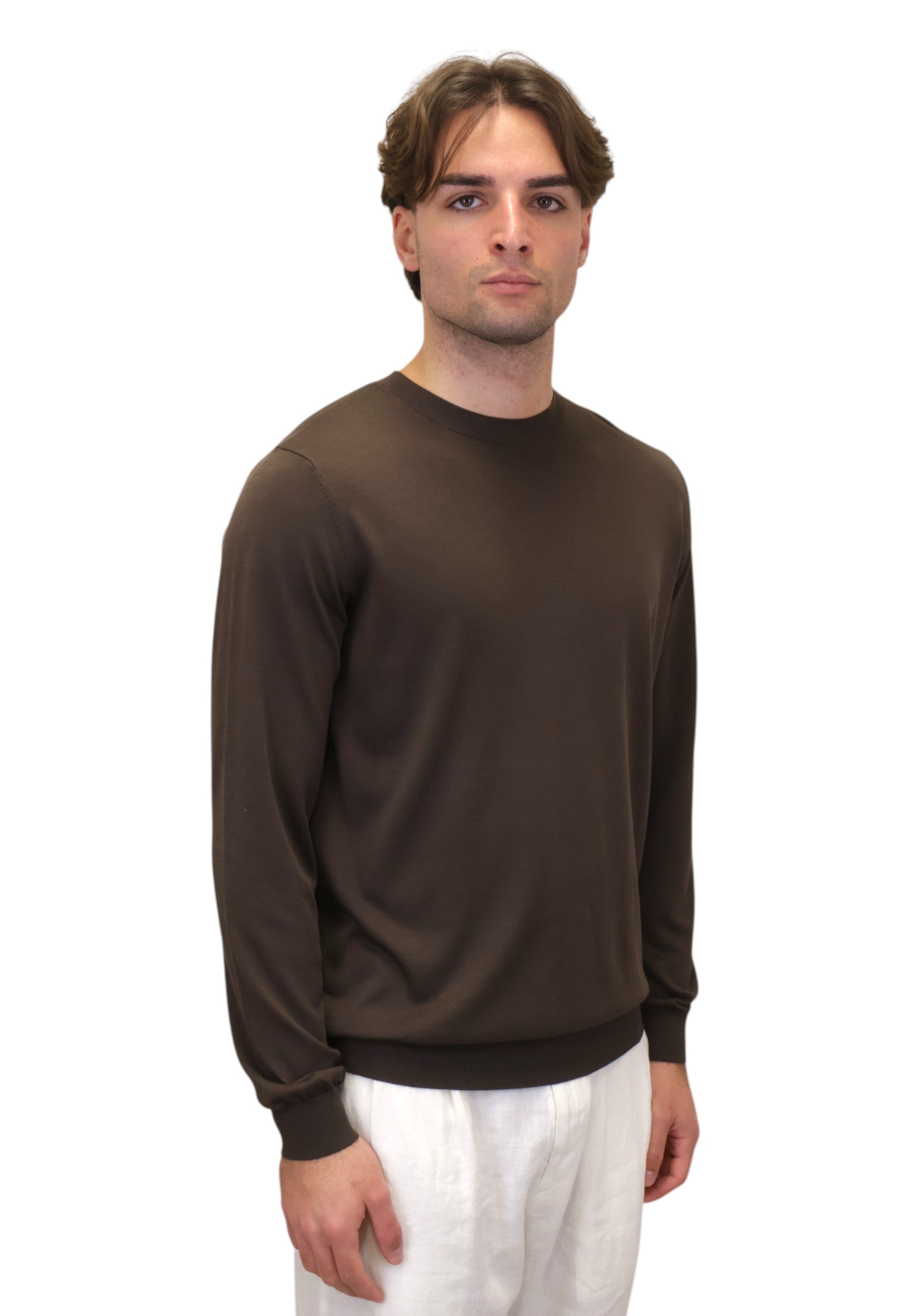 GIROCOLLO MANICA LUNGA Marrone Kangra