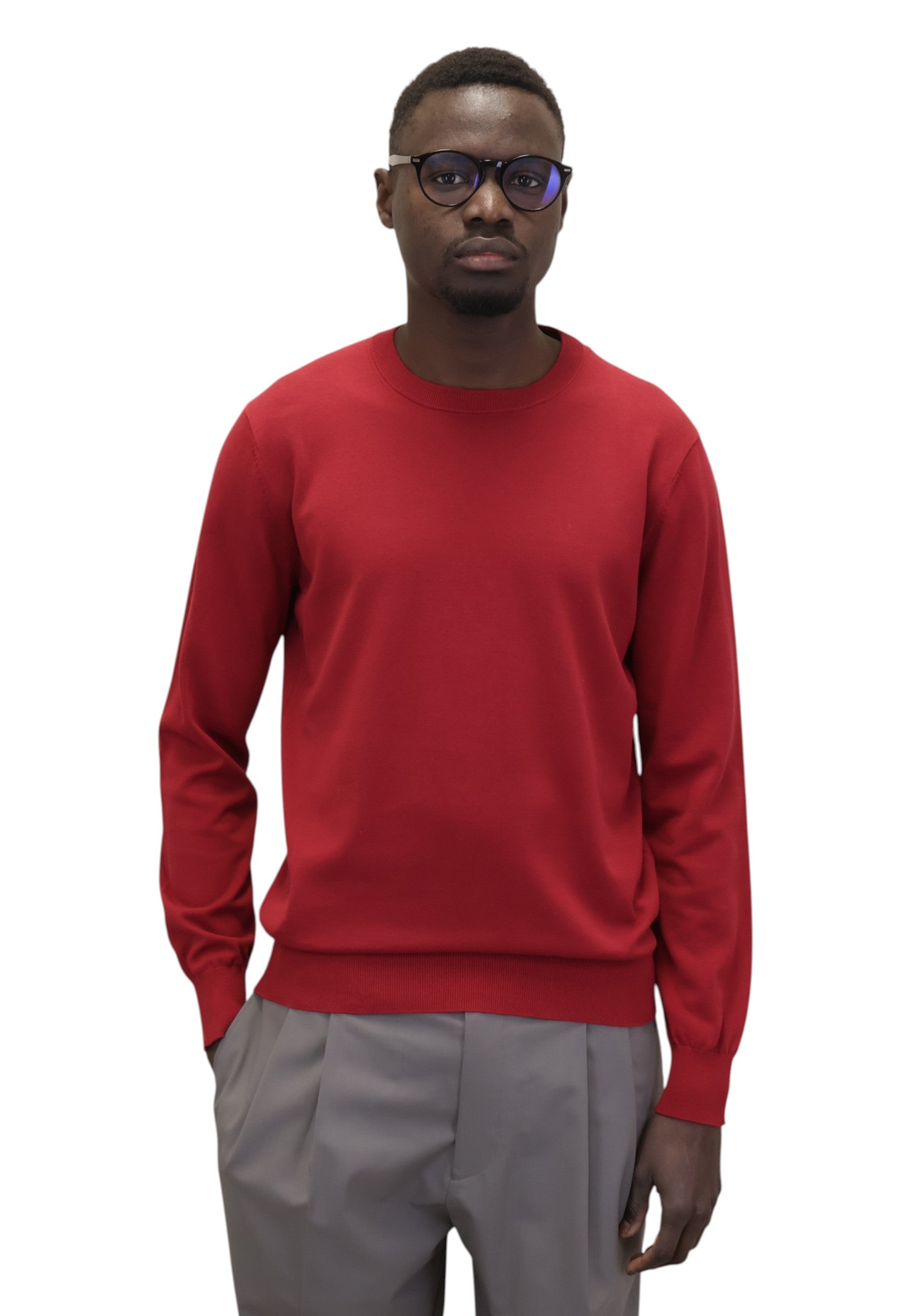 GIROCOLLO MANICA LUNGA Rosso Kangra