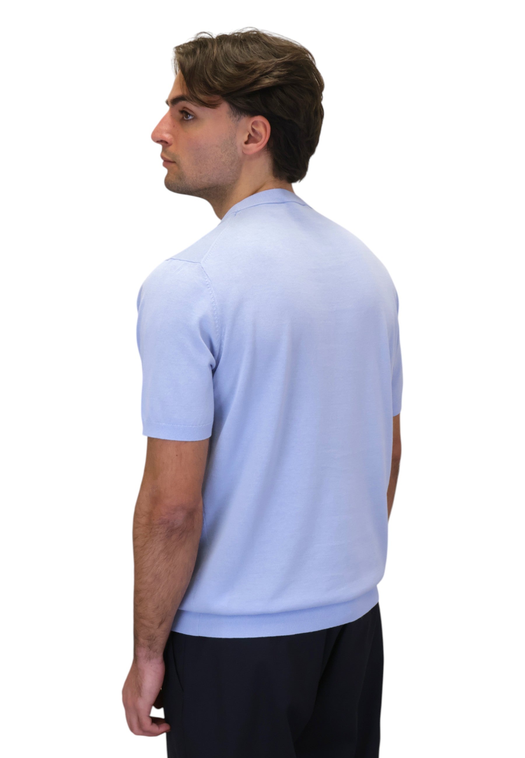 GIROCOLLO MANICA CORTA Celeste Kangra