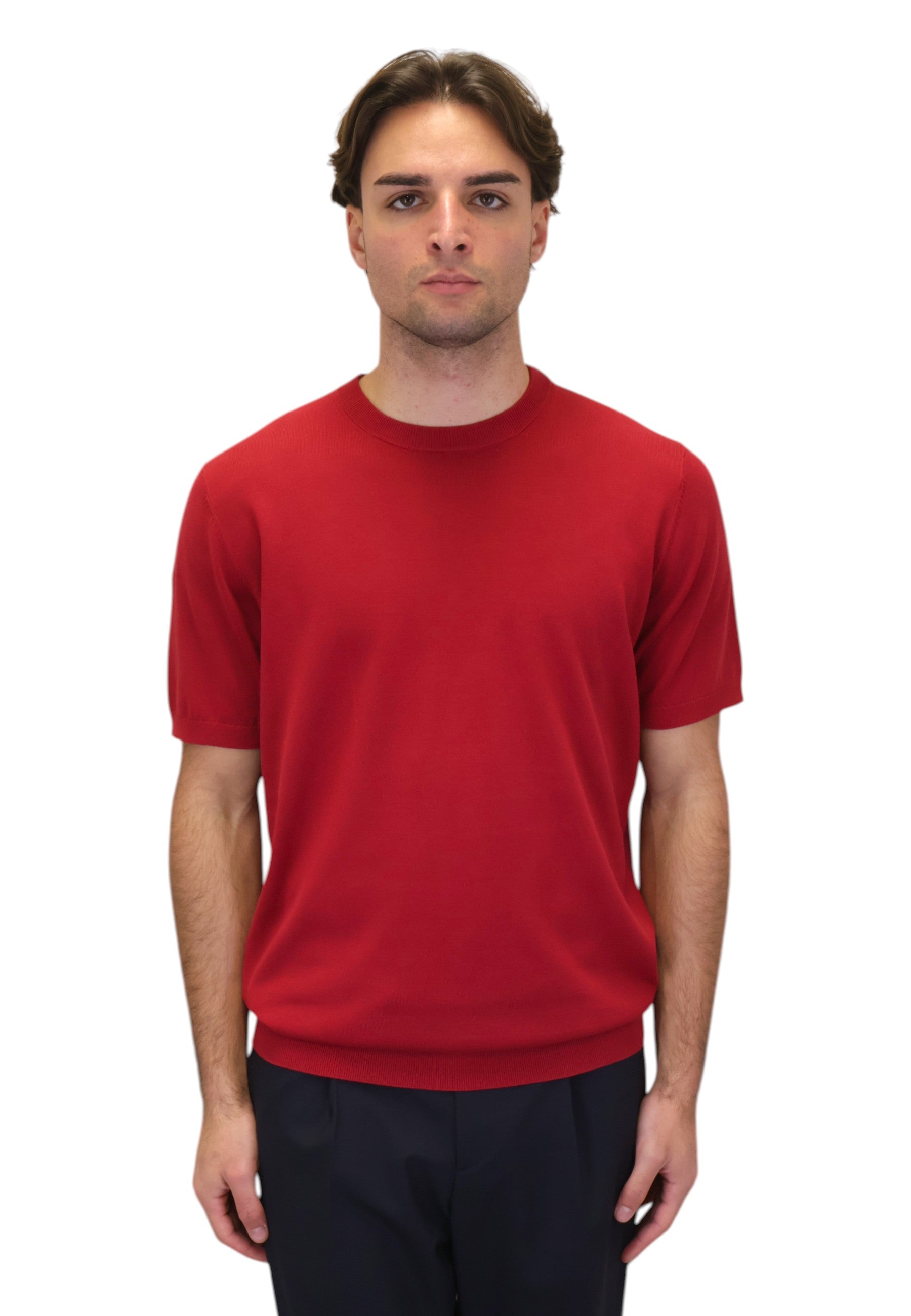 GIROCOLLO MANICA CORTA Rosso Kangra