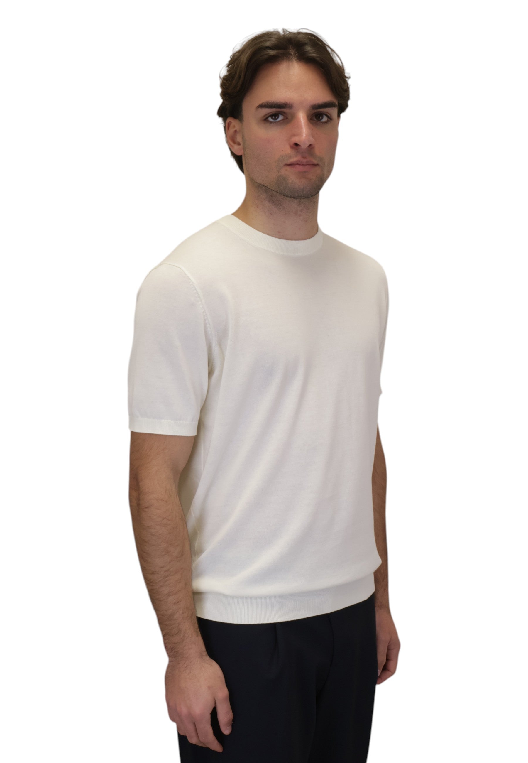 GIROCOLLO MANICA CORTA Panna Kangra