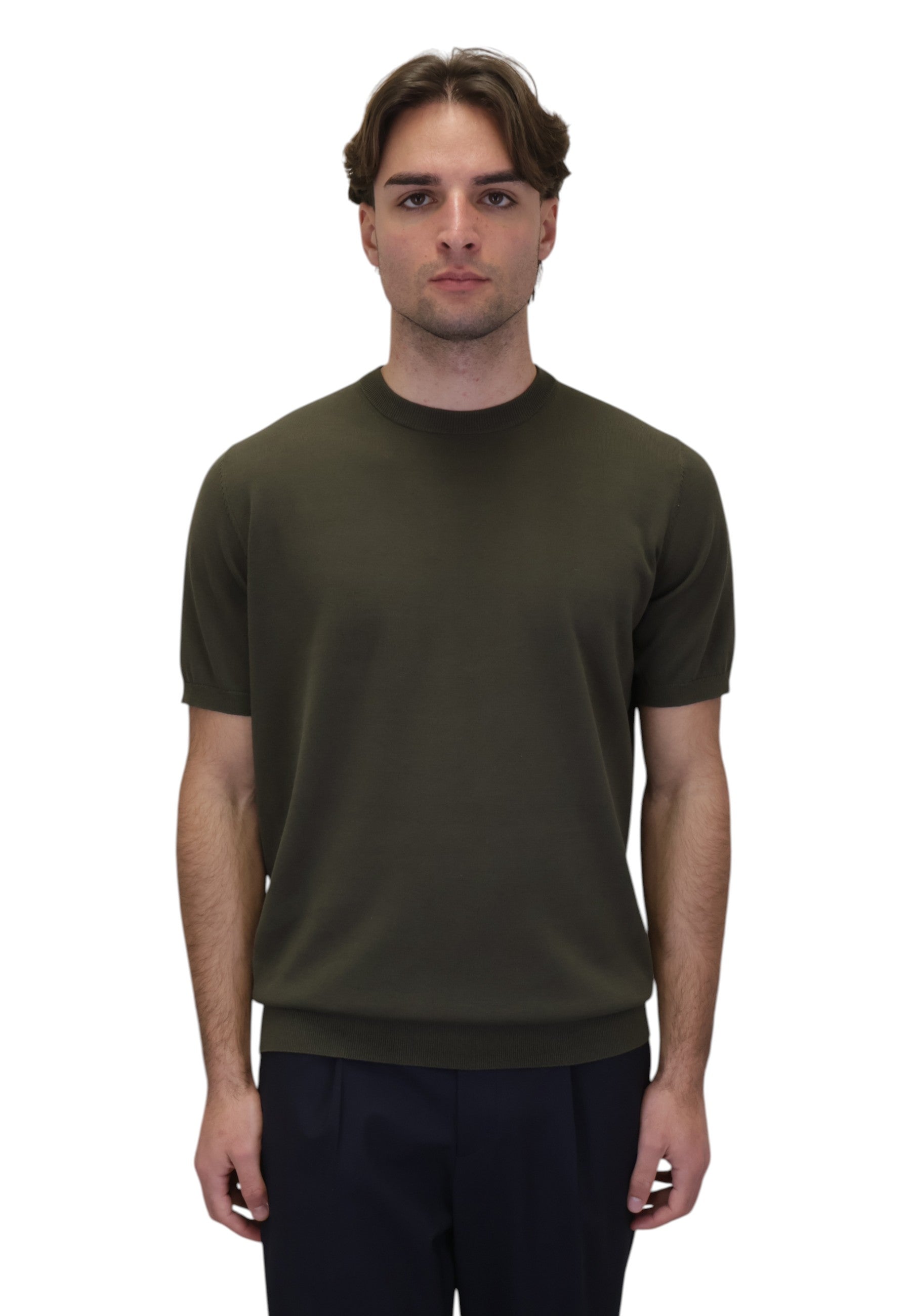 GIROCOLLO MANICA CORTA Verde Kangra