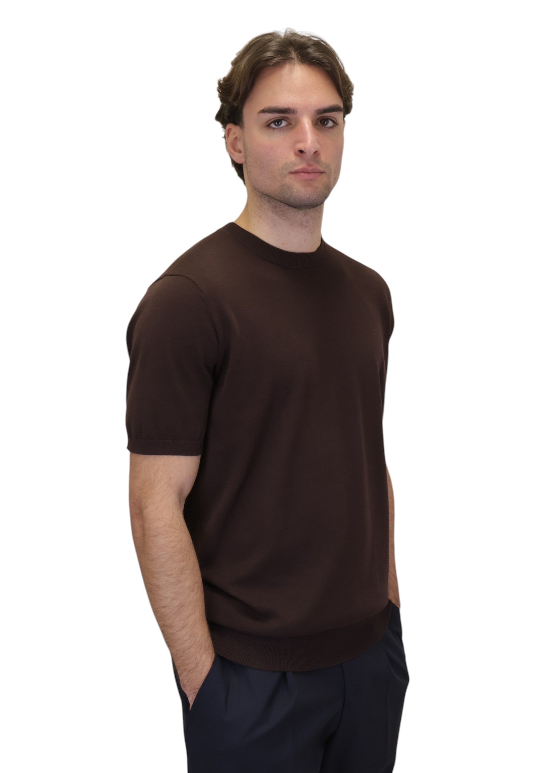 GIROCOLLO MANICA CORTA Marrone Kangra