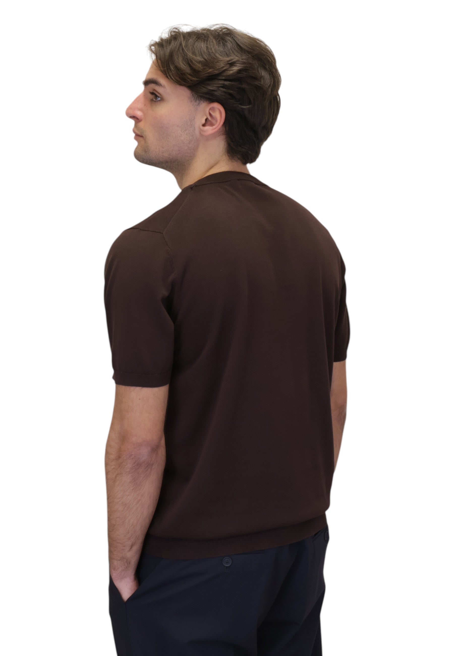 GIROCOLLO MANICA CORTA Marrone Kangra