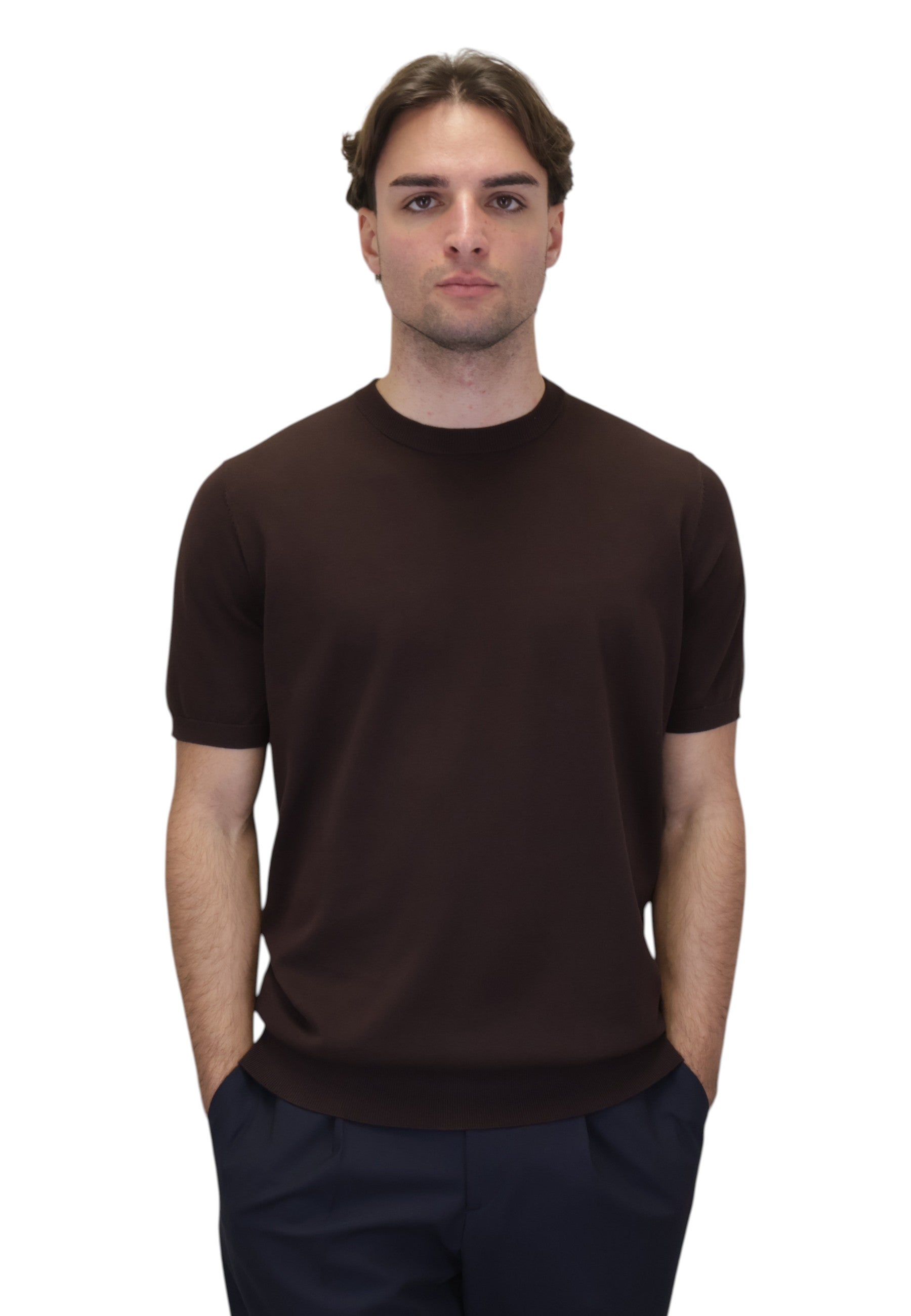 GIROCOLLO MANICA CORTA Marrone Kangra