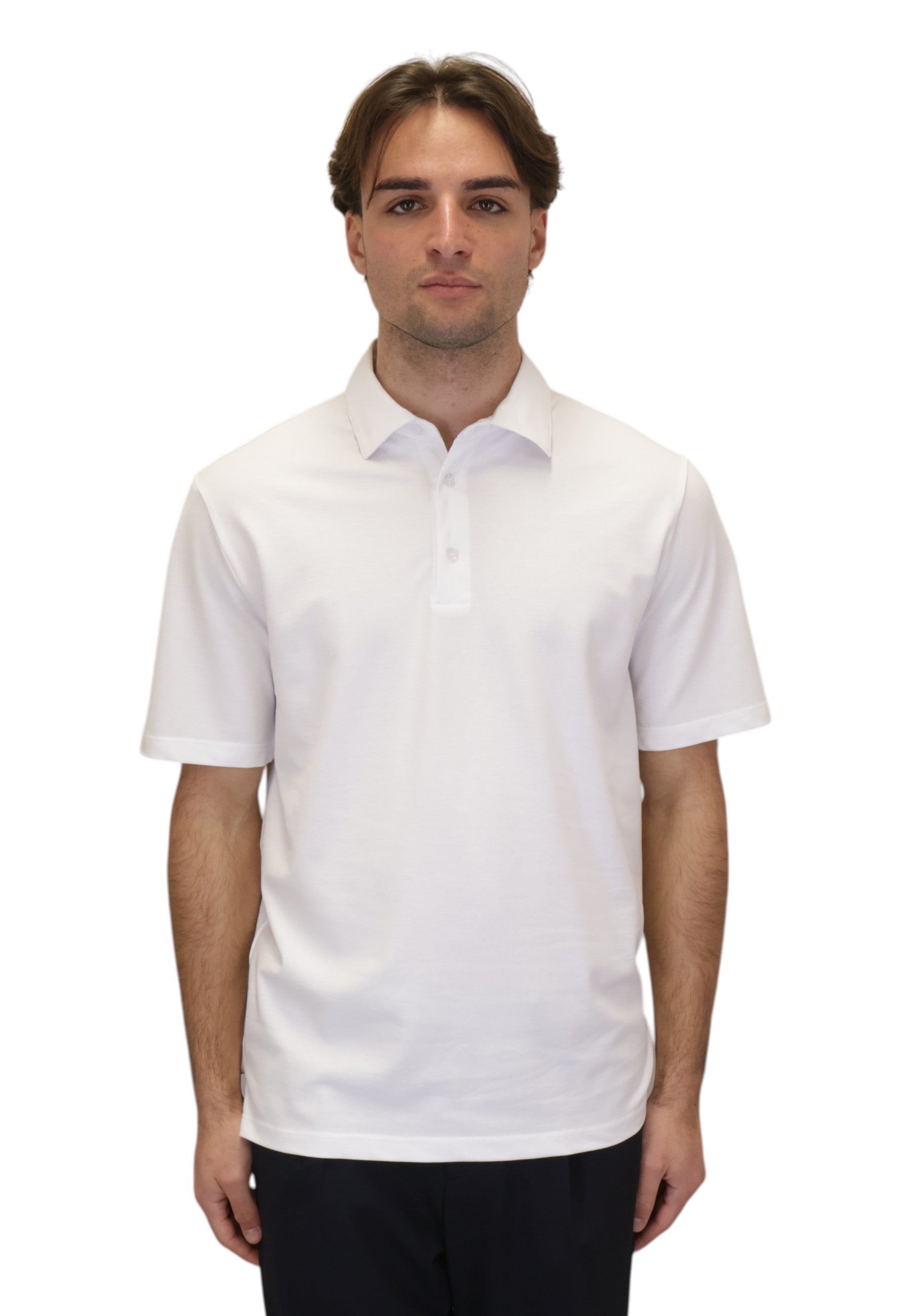 POLO A MANICA CORTA Bianco Kangra