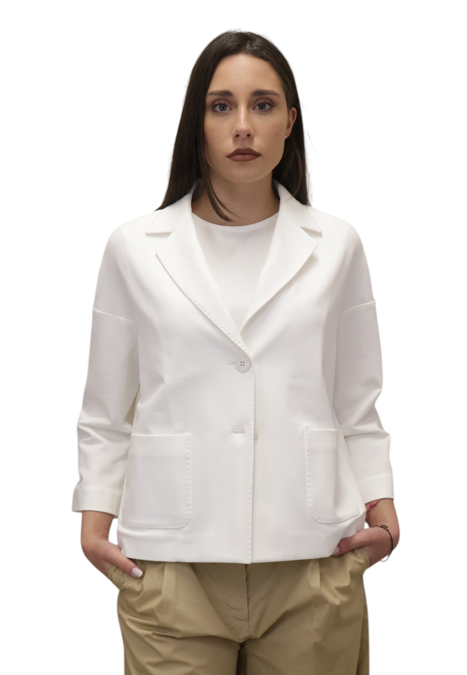 BLAZER MONOPETTO Bianco Circolo 1901