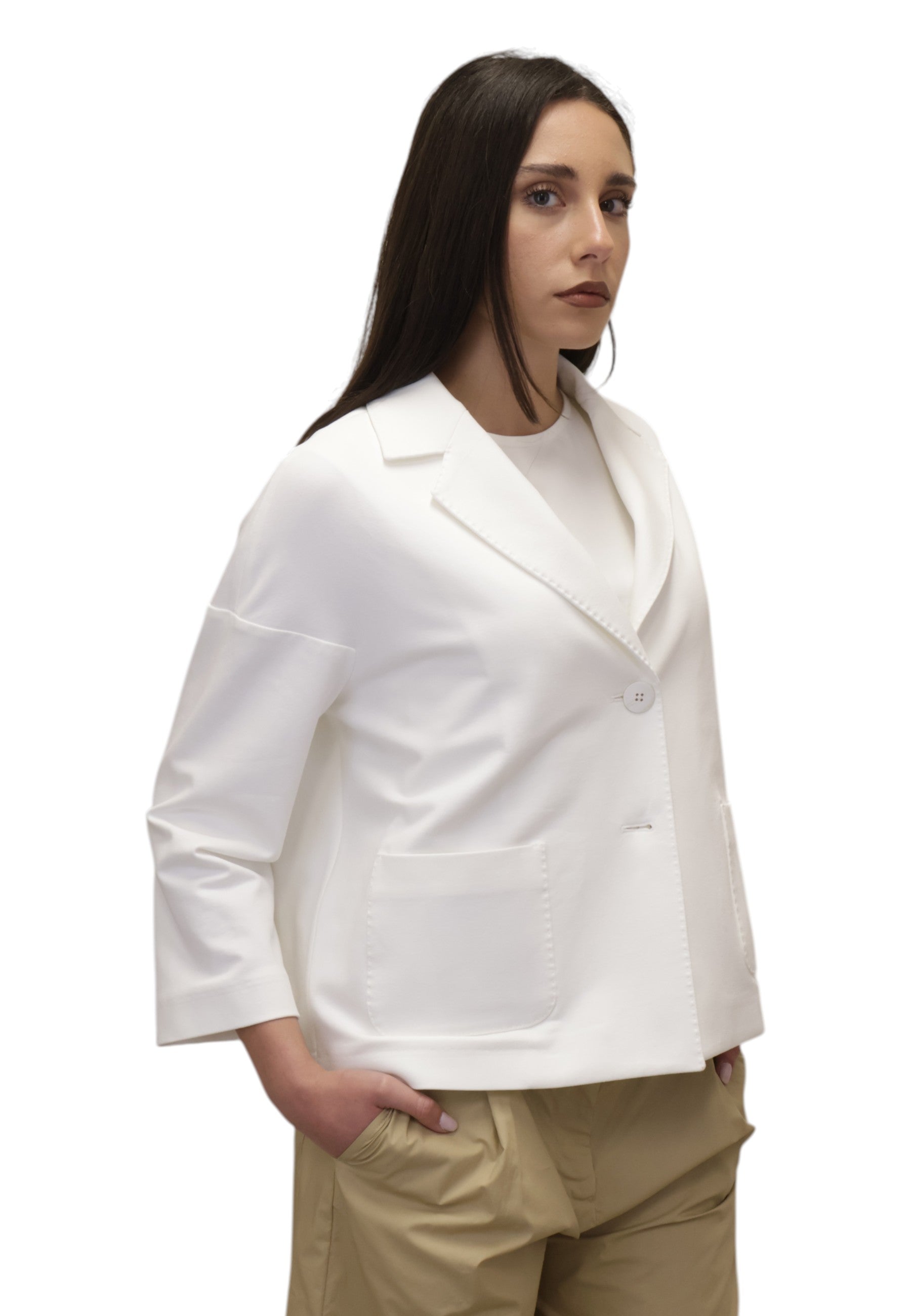 BLAZER MONOPETTO Bianco Circolo 1901