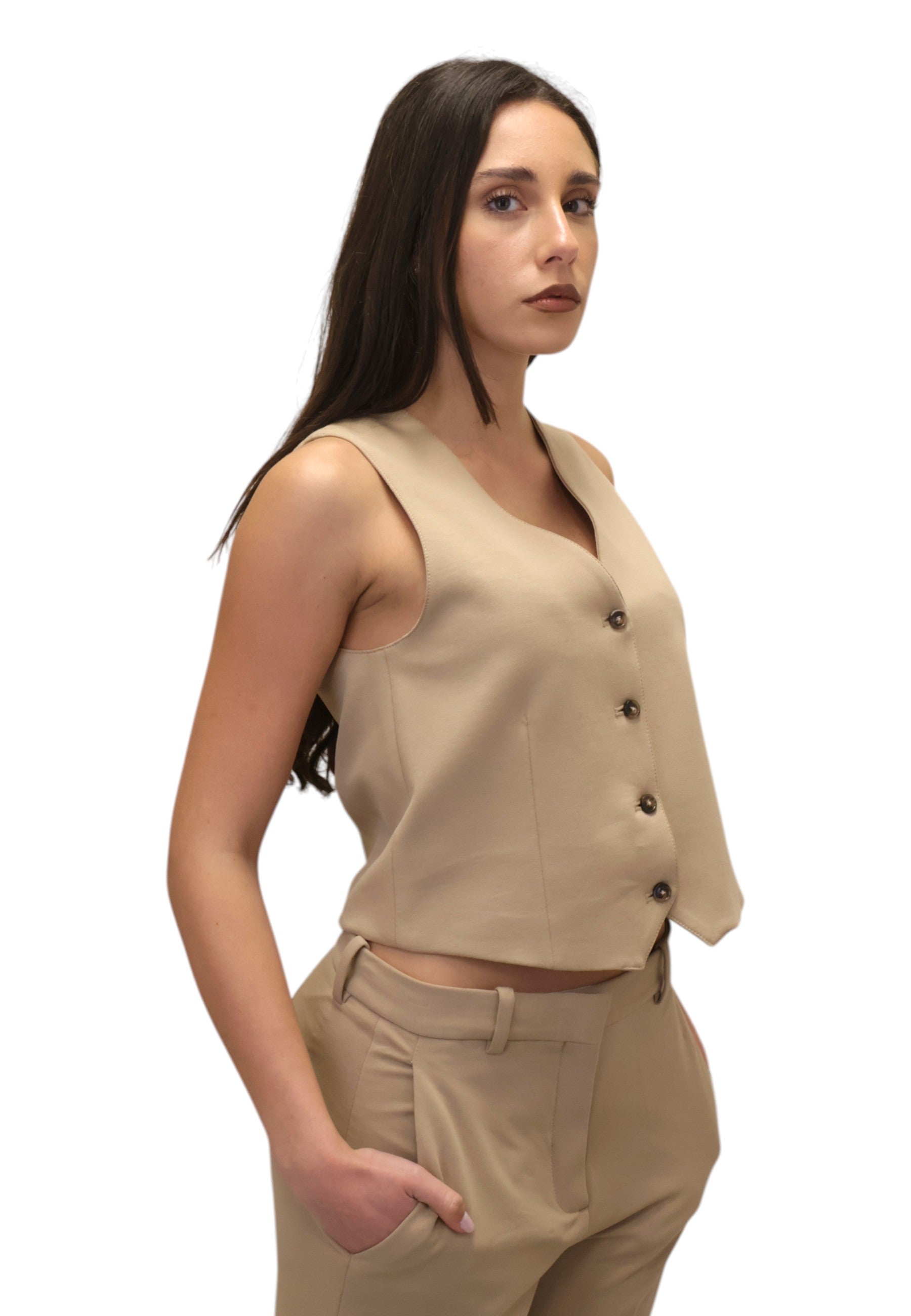GILET Beige Circolo 1901