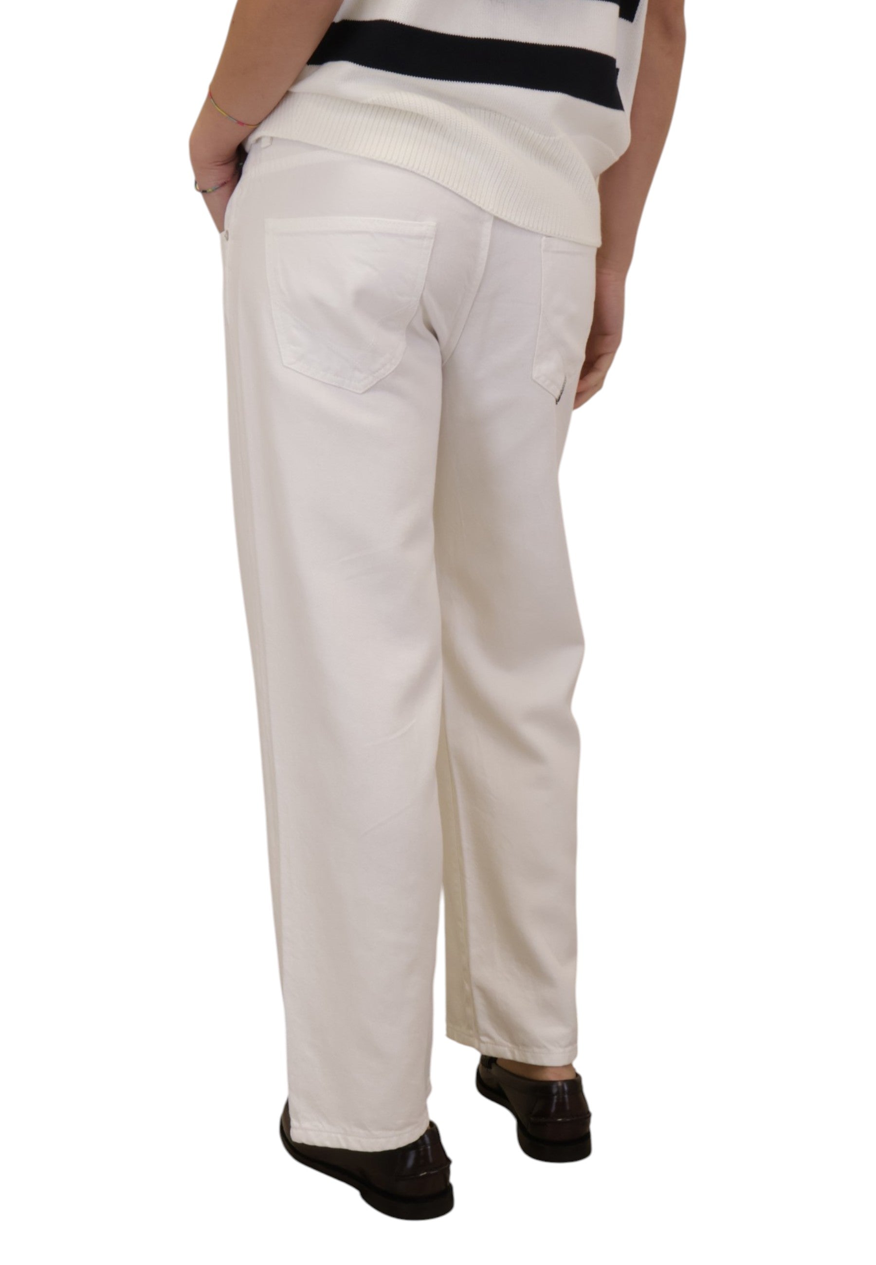 PANTALONI Bianco Roy Roger's