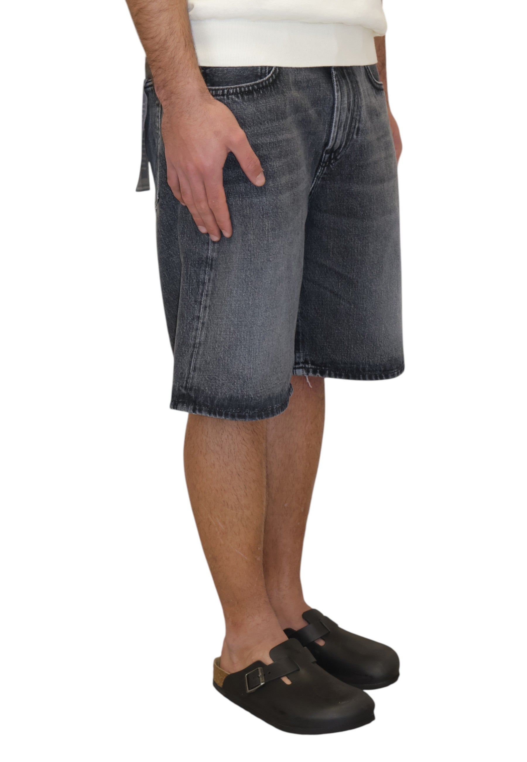 BERMUDA IN JEANS Nero Roy Roger's