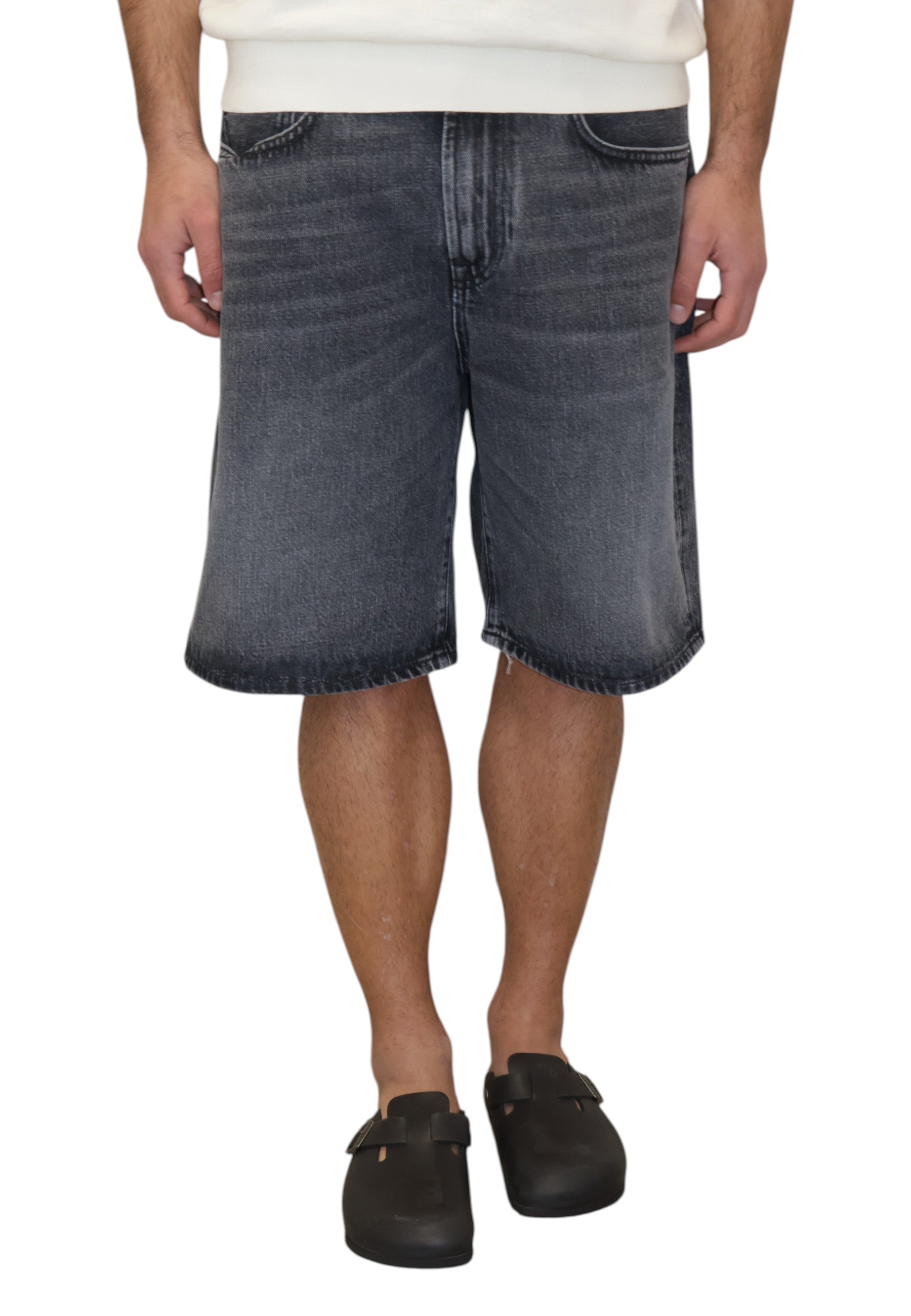 BERMUDA IN JEANS Nero Roy Roger's