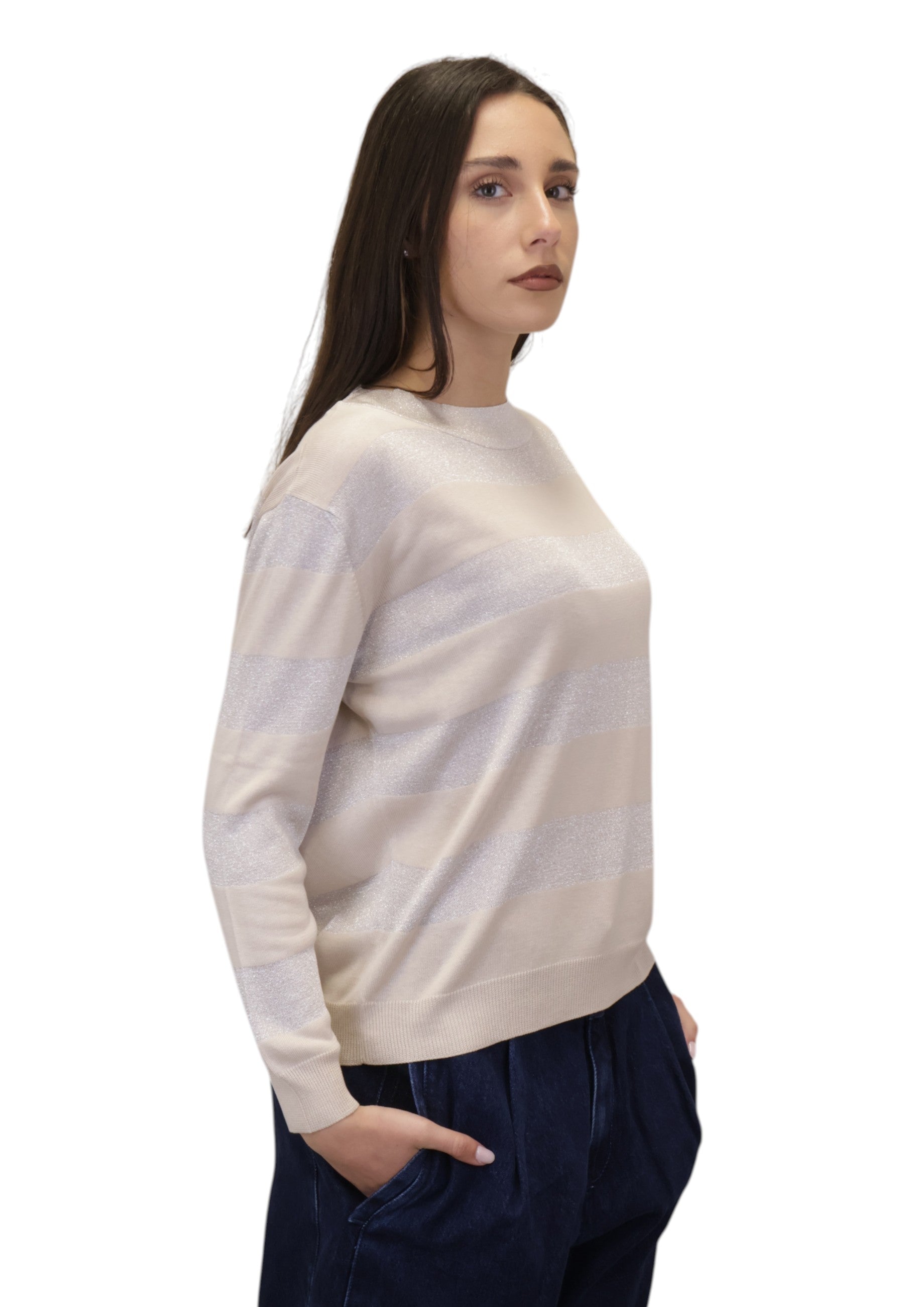 GIROCOLLO MANICA LUNGA Beige Gran Sasso