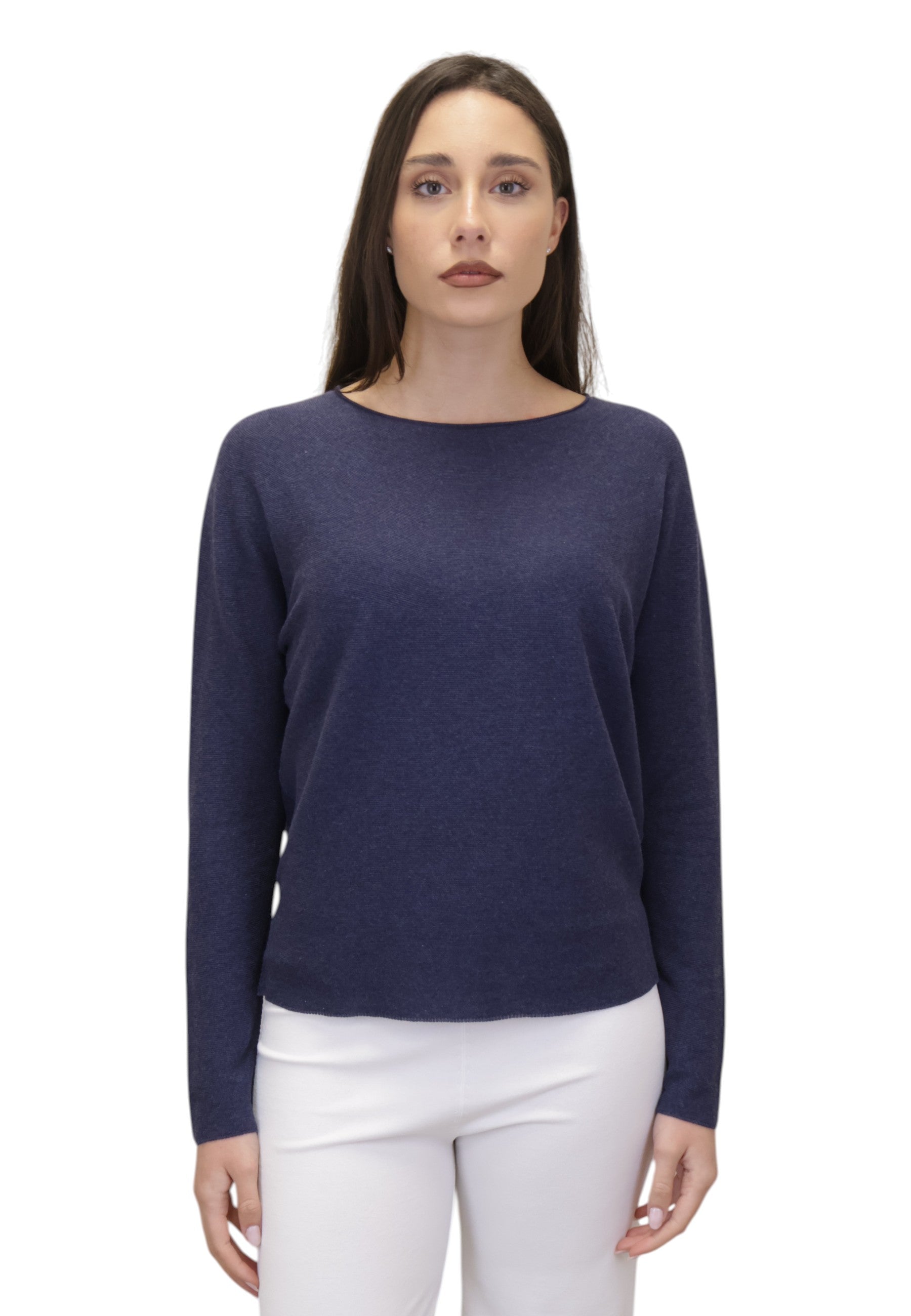 GIROCOLLO MANICA LUNGA Blu Gran Sasso