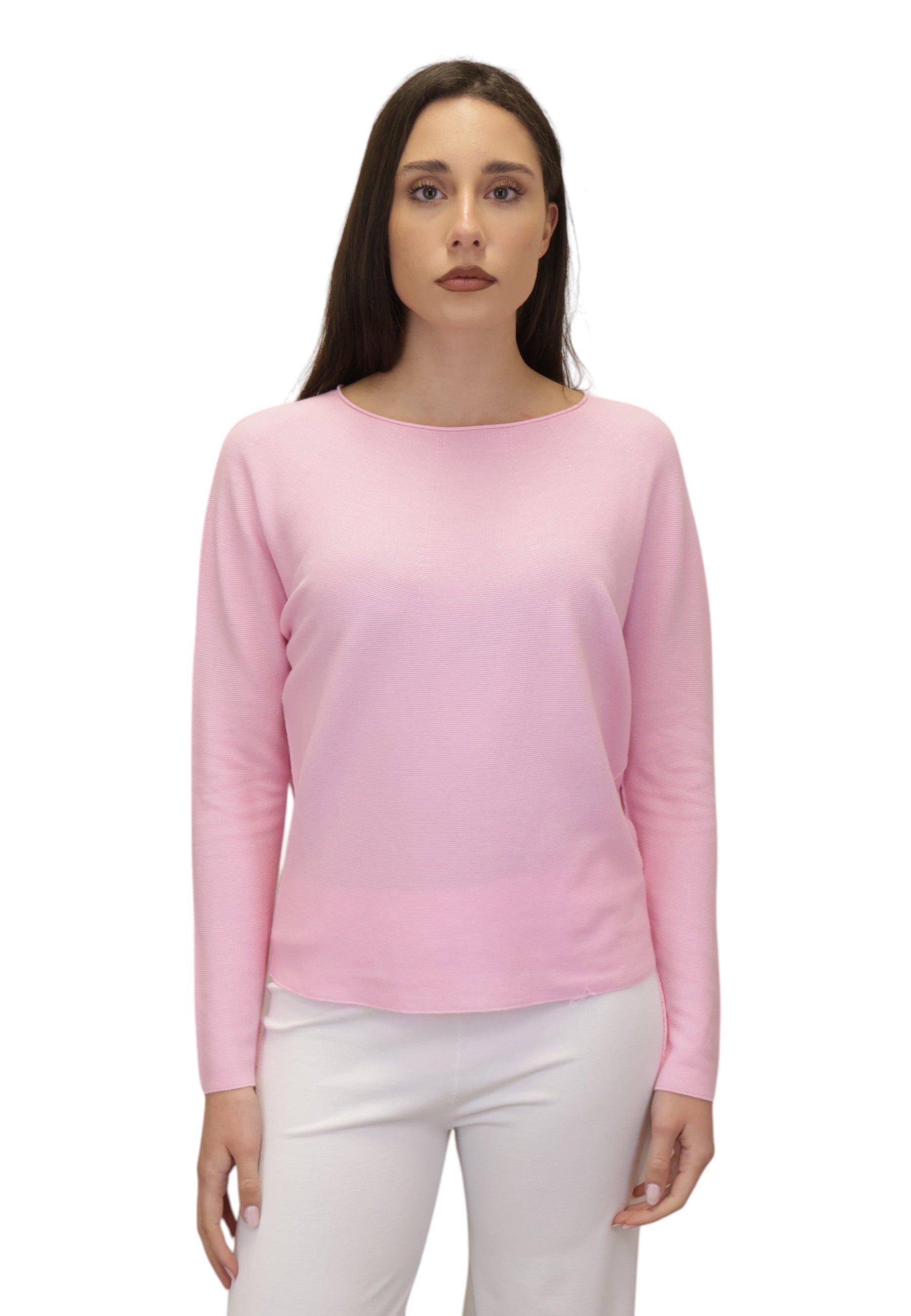 GIROCOLLO MANICA LUNGA Rosa Gran Sasso