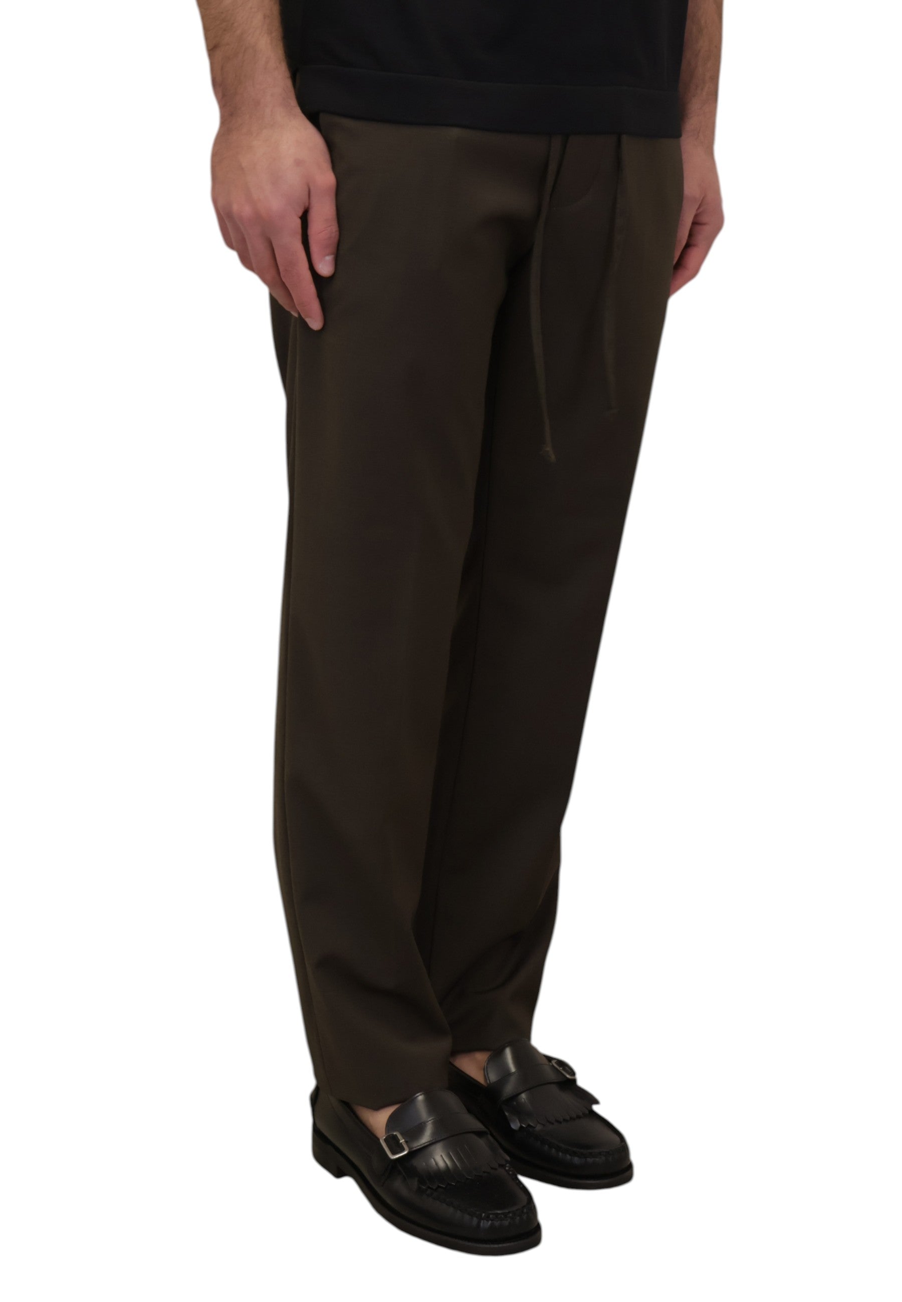 PANTALONI CON COULISSE Marrone Michele Carbone