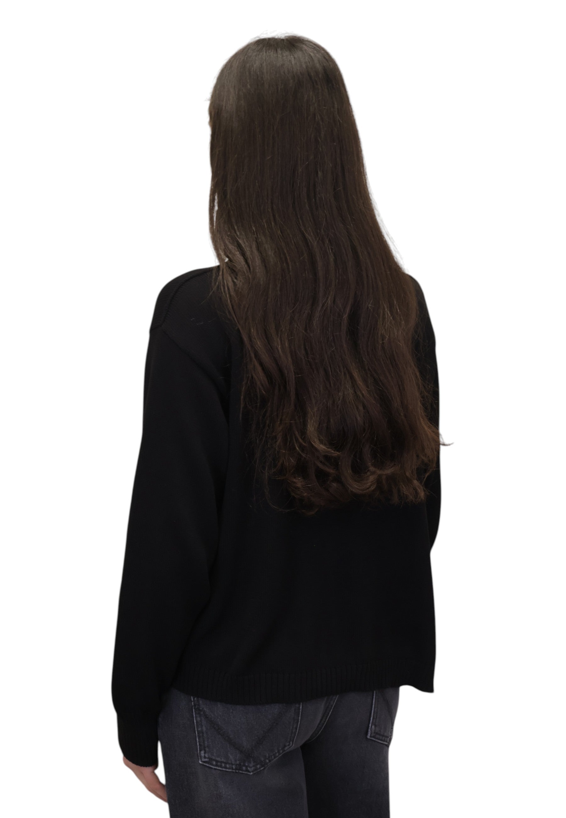 GIROCOLLO MANICA LUNGA Nero Solotre