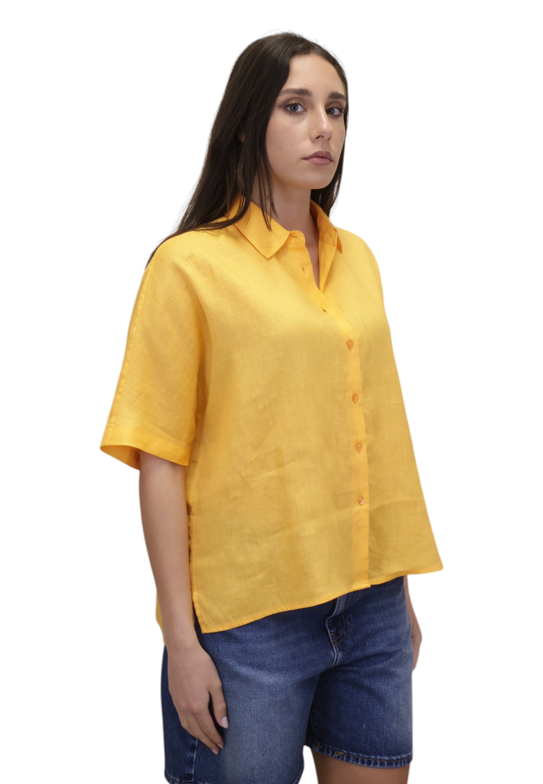 CAMICIE MANICA CORTA Giallo Ecoalf