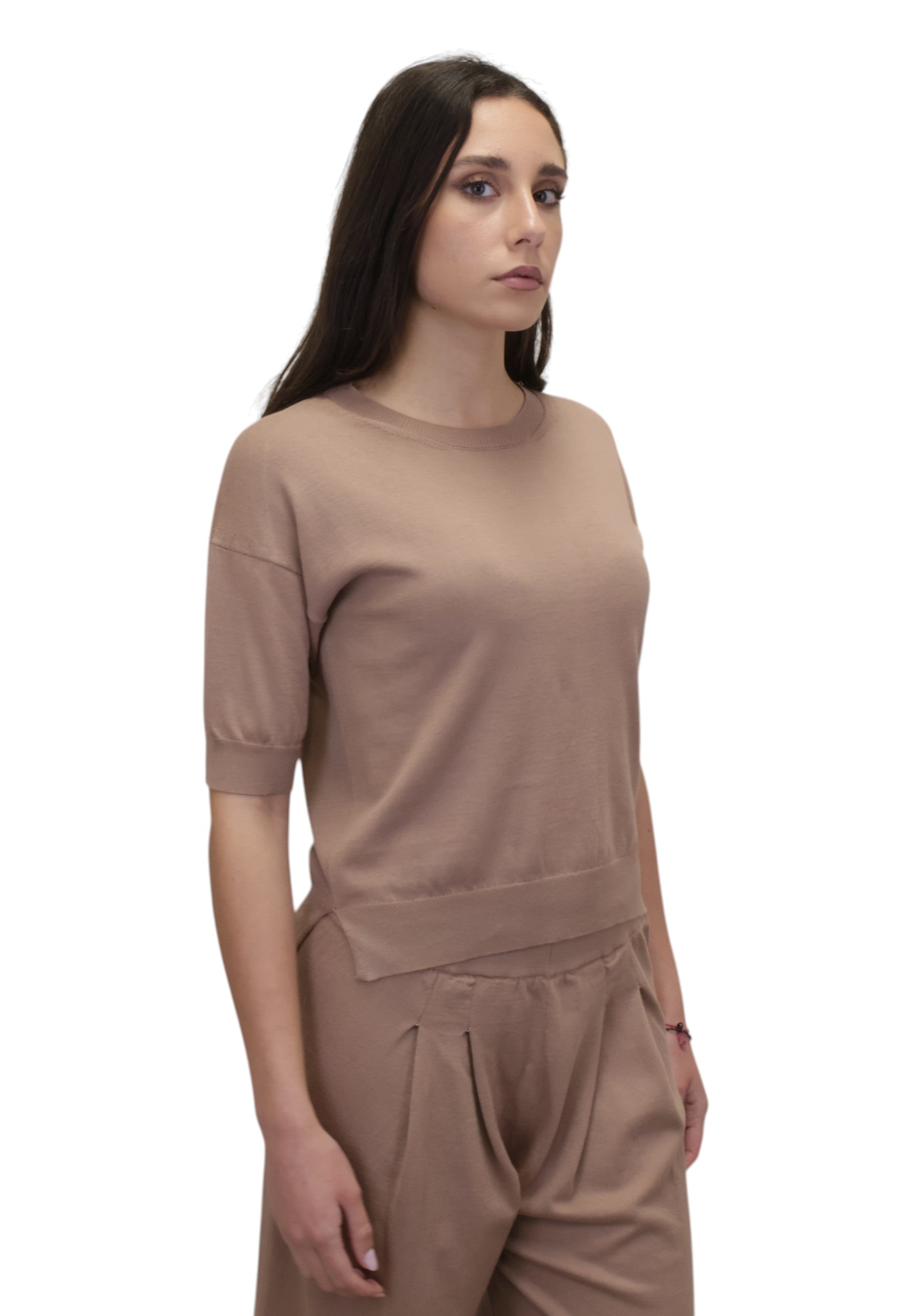 GIROCOLLO MANICA CORTA Marrone Hekla & Co