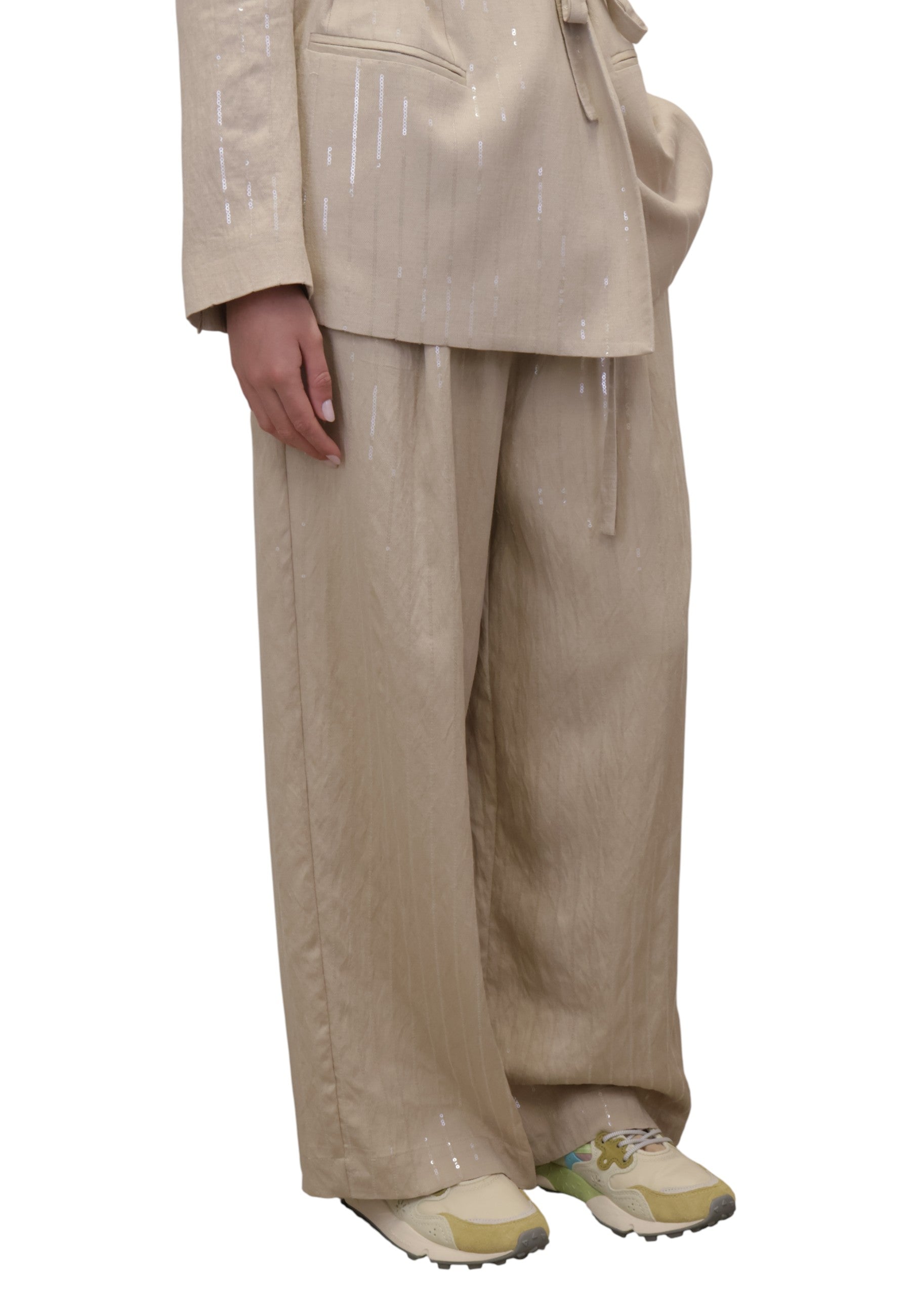 PANTALONI Beige Meimei J